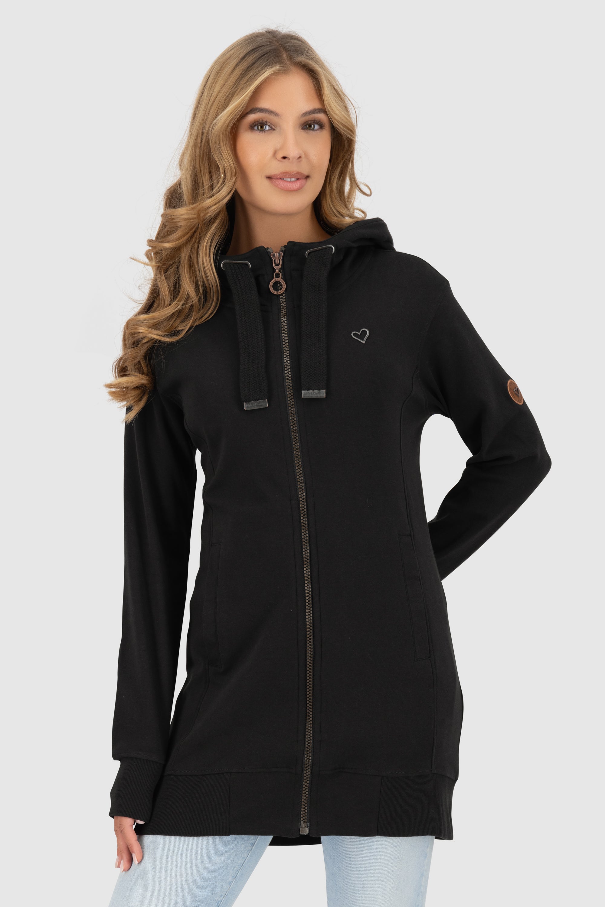 Black sweat jacket womens deals