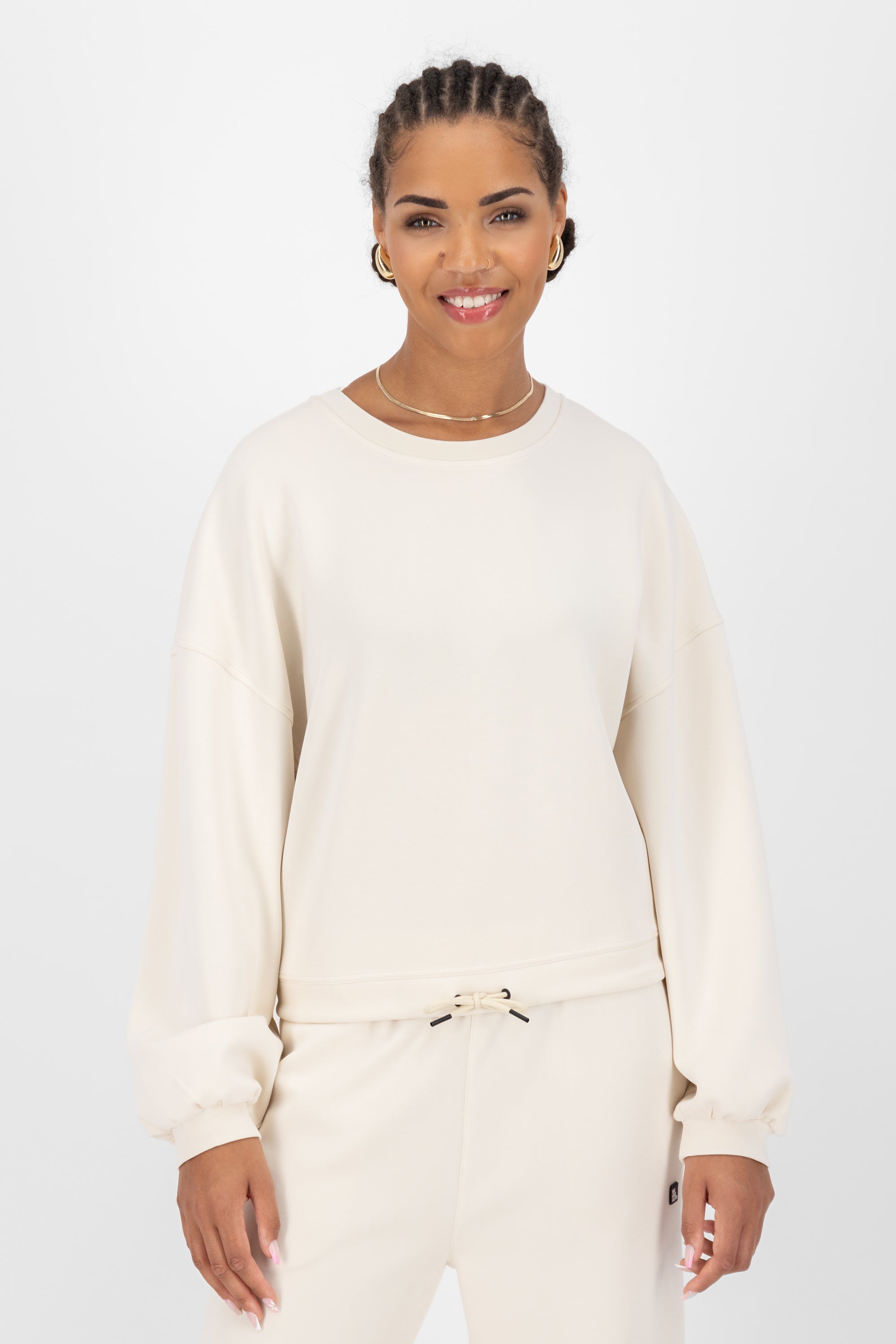 MeredithAK N Neopren Sweatshirt Beige