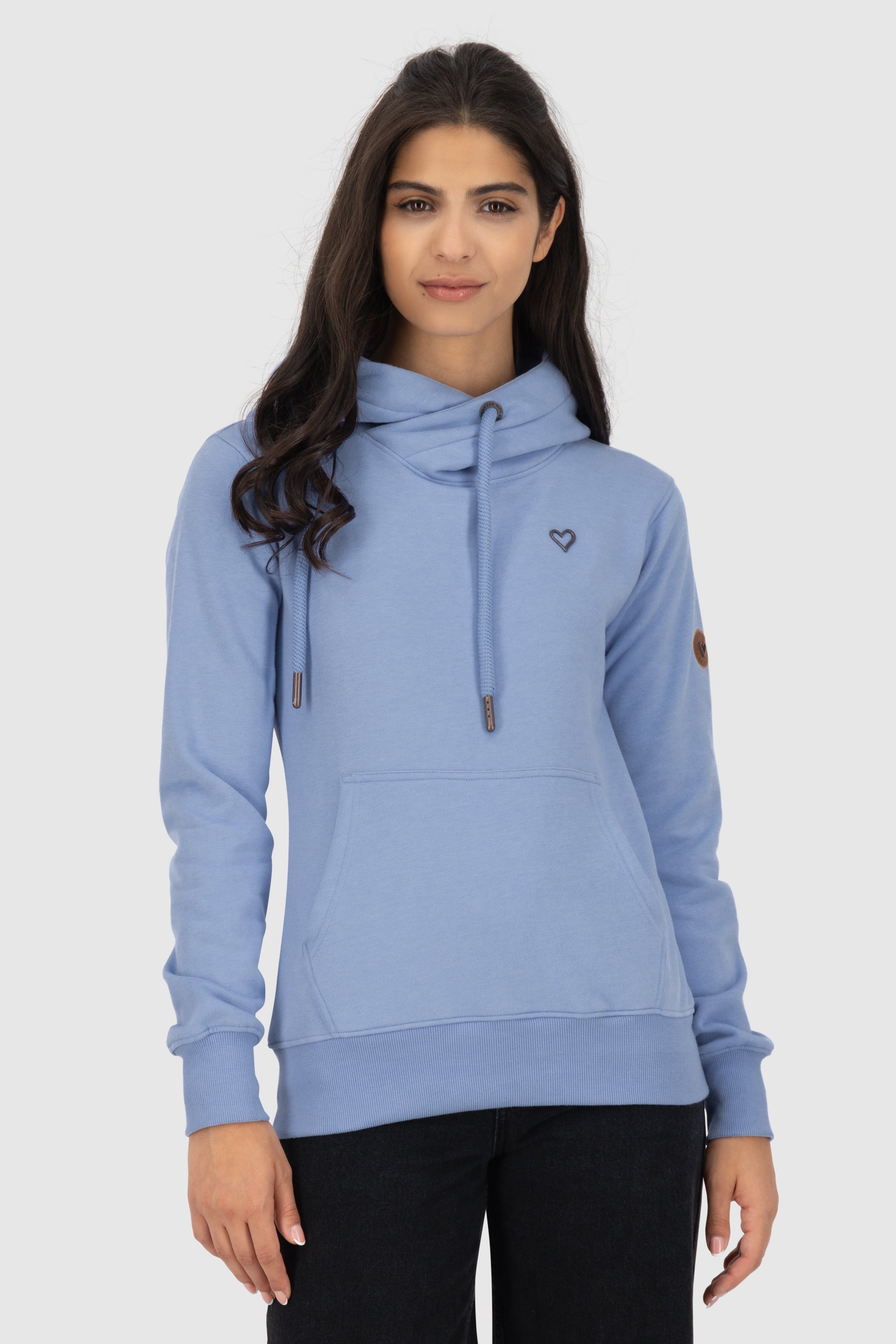 SarahAK A Hoodie Damen mit Kapuze Blau