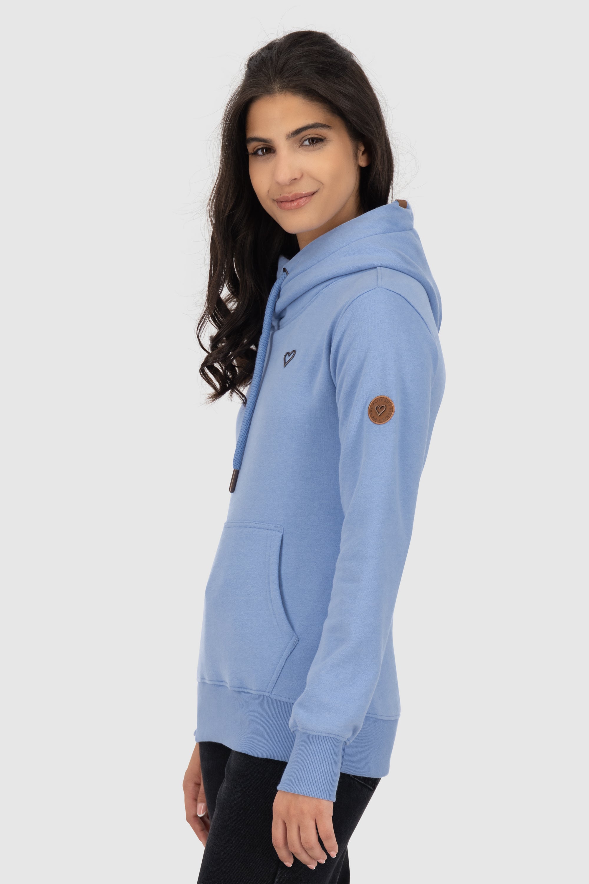 SarahAK A Hoodie Damen mit Kapuze Blau