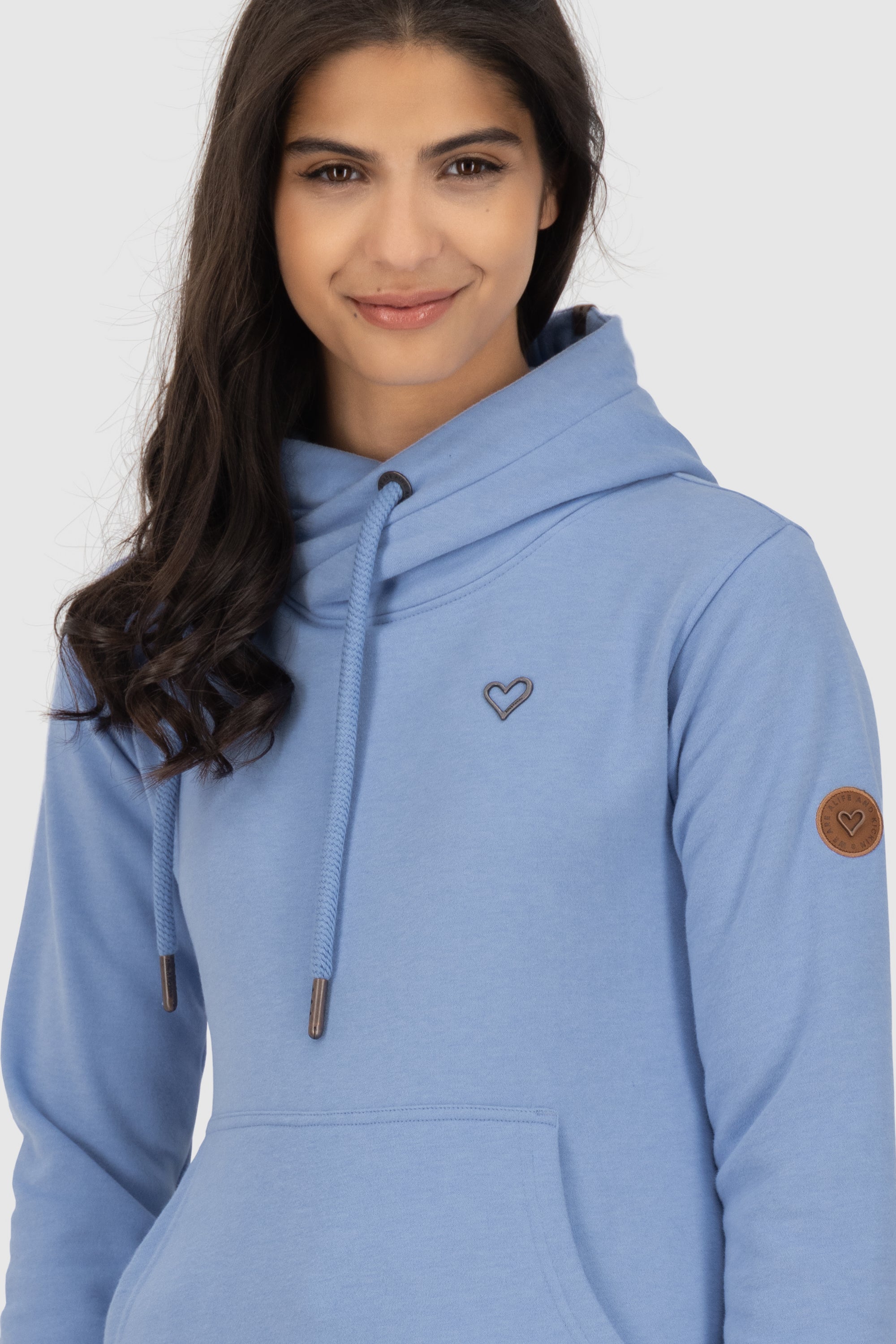 SarahAK A Hoodie Damen mit Kapuze Blau