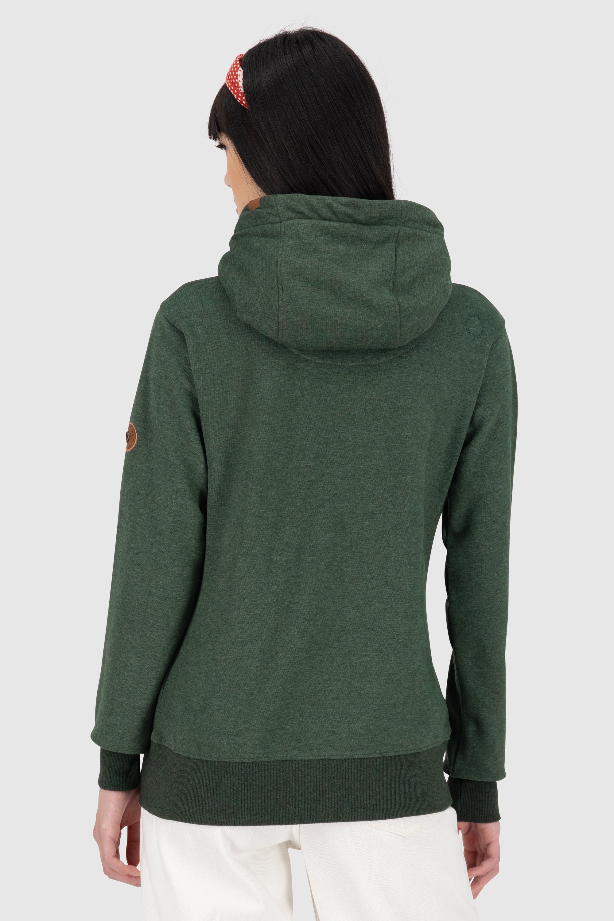 SarahAK A Hoodie Damen mit Kapuze Dunkelgrün