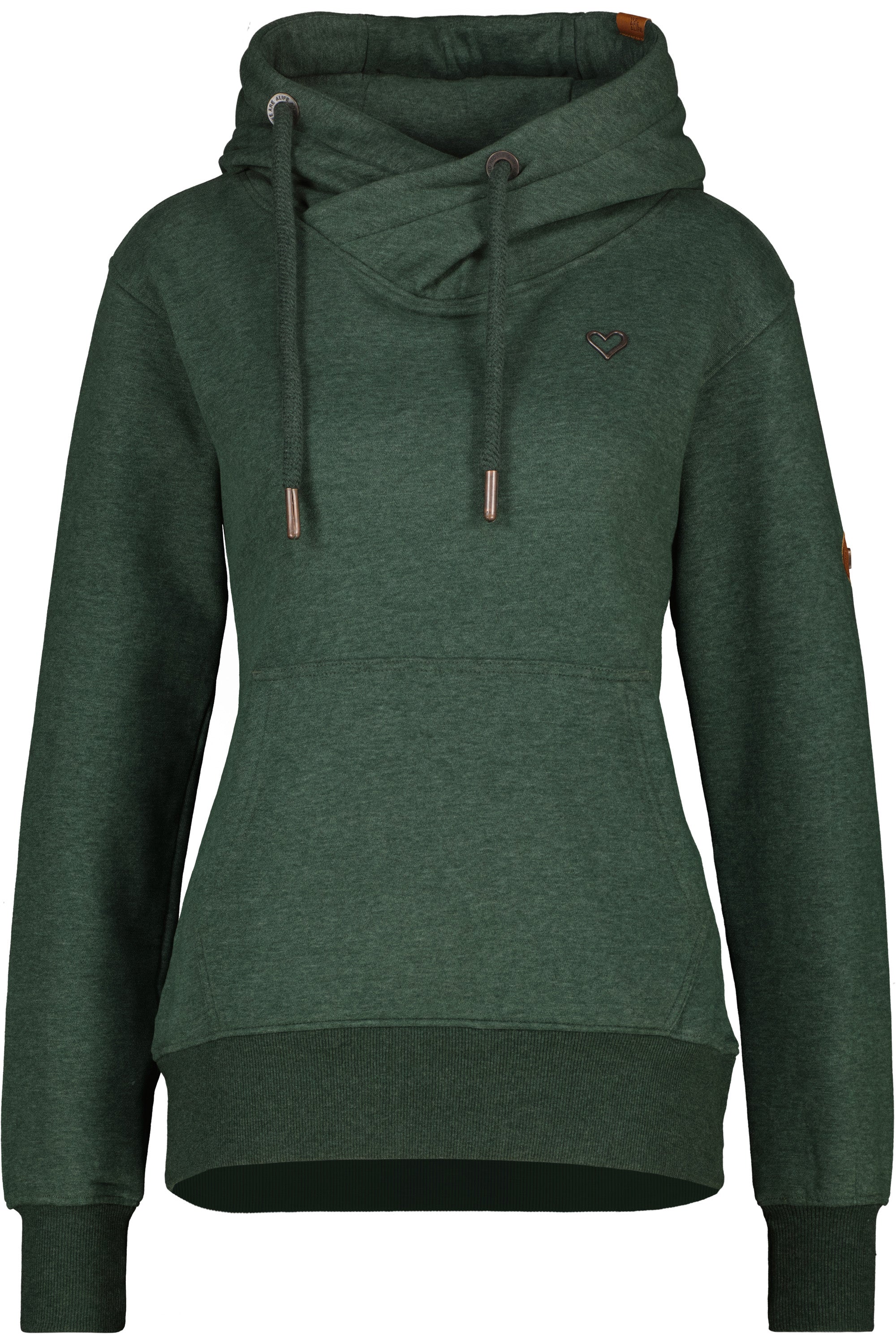 SarahAK A Hoodie Damen mit Kapuze Dunkelgrün