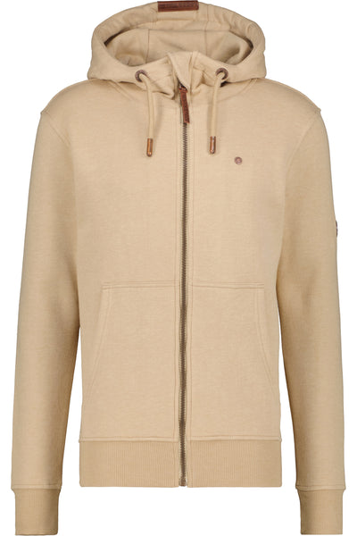 TrasherAK A Sweatjacke Herren mit Kapuze Beige