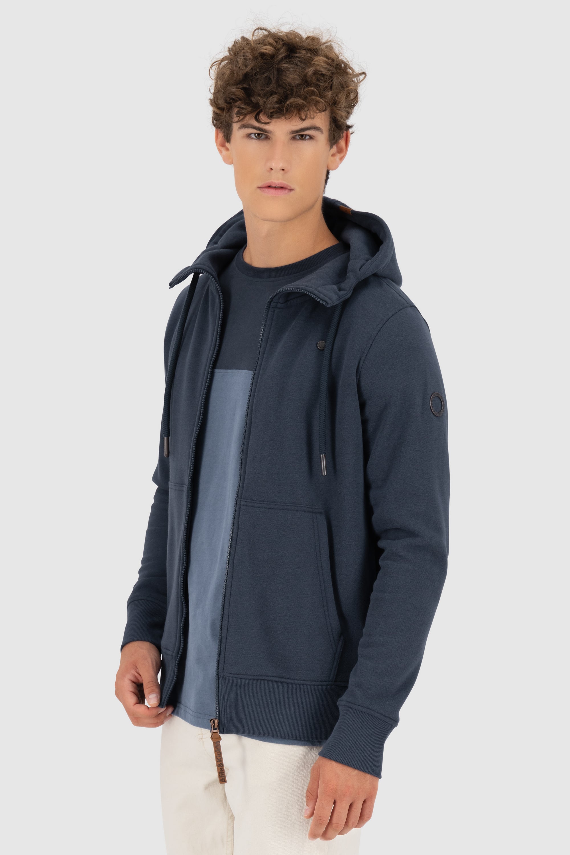 TrasherAK A Hooded Sweat Jacket Dunkelblau