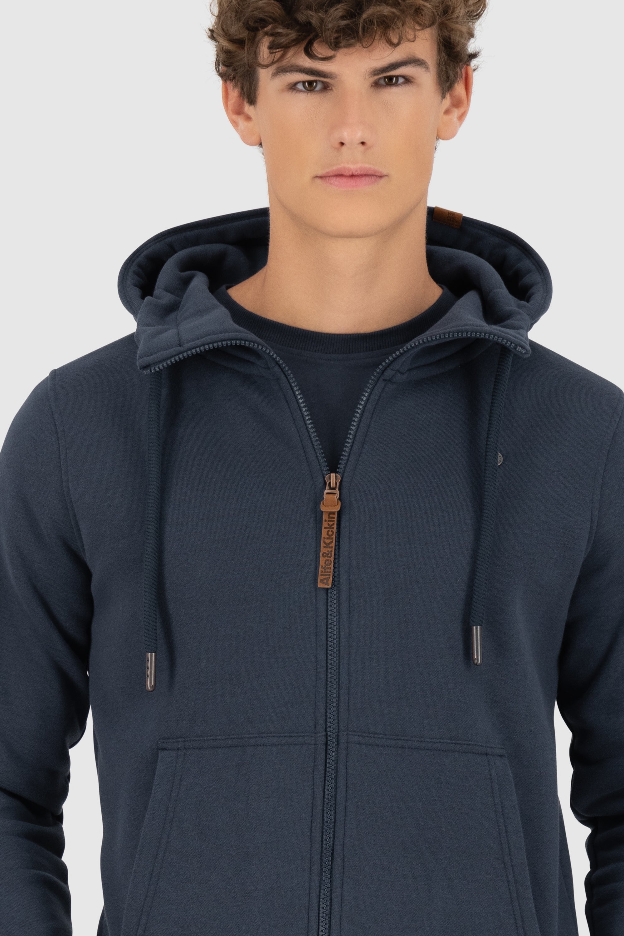 TrasherAK A Hooded Sweat Jacket Dunkelblau