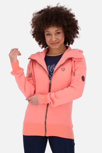 YasminAK A Sweatjacke Damen Orange