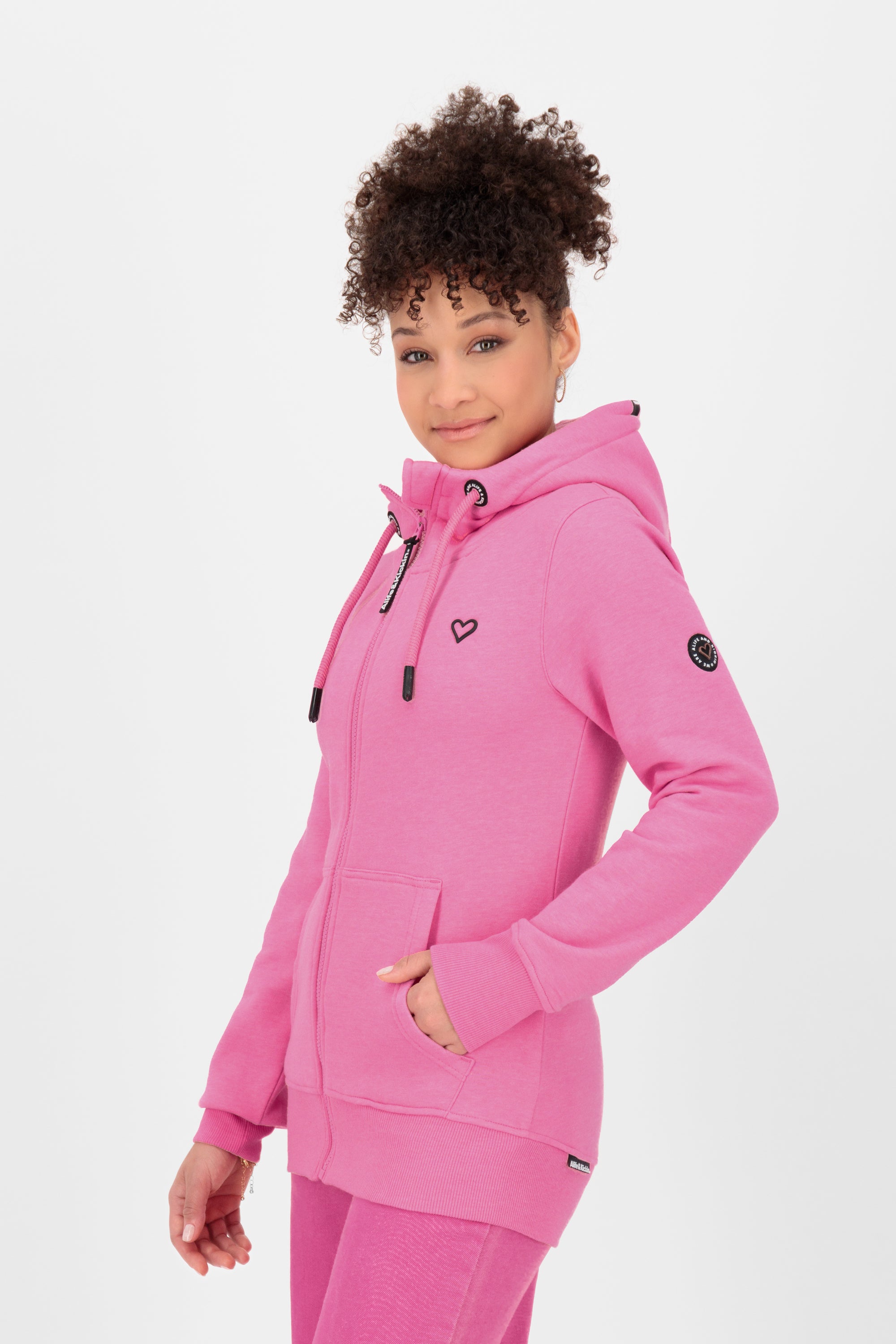 YasminAK A Hooded Sweat Jacket  Pink