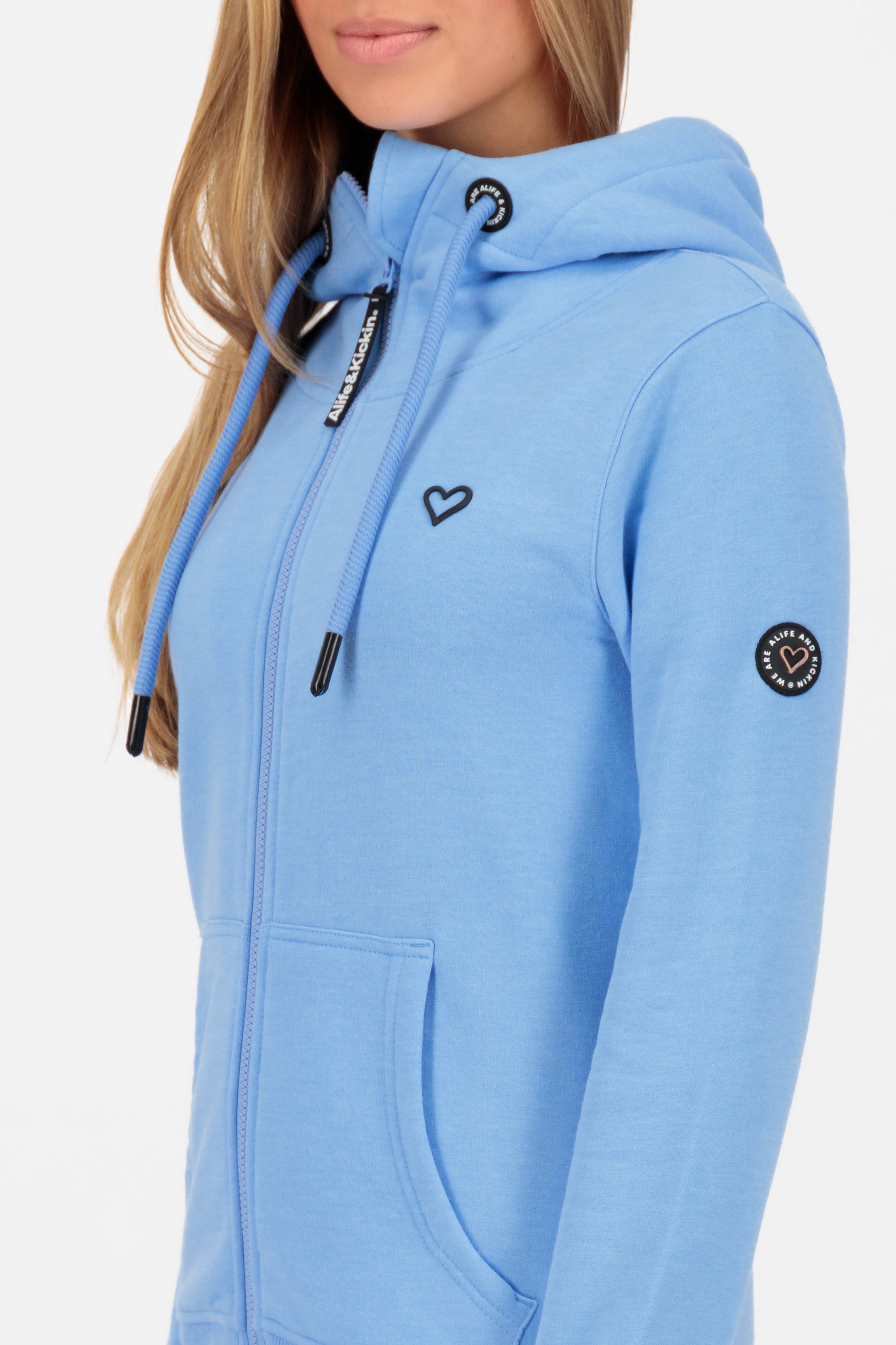 YasminAK A Hooded Sweat Jacket  Hellblau