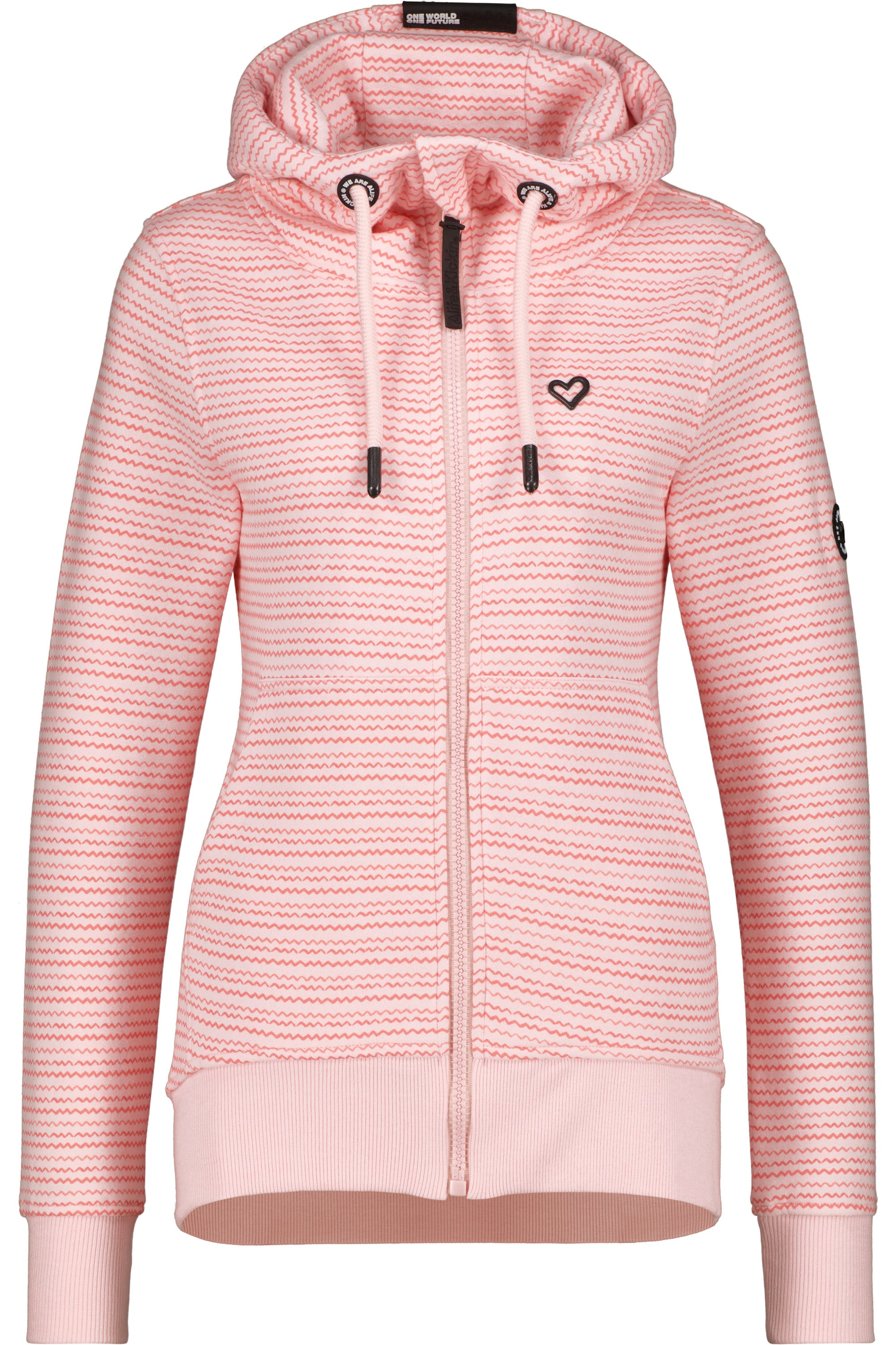 YasminAK B Sweatjacke Damen mit Muster Rosa