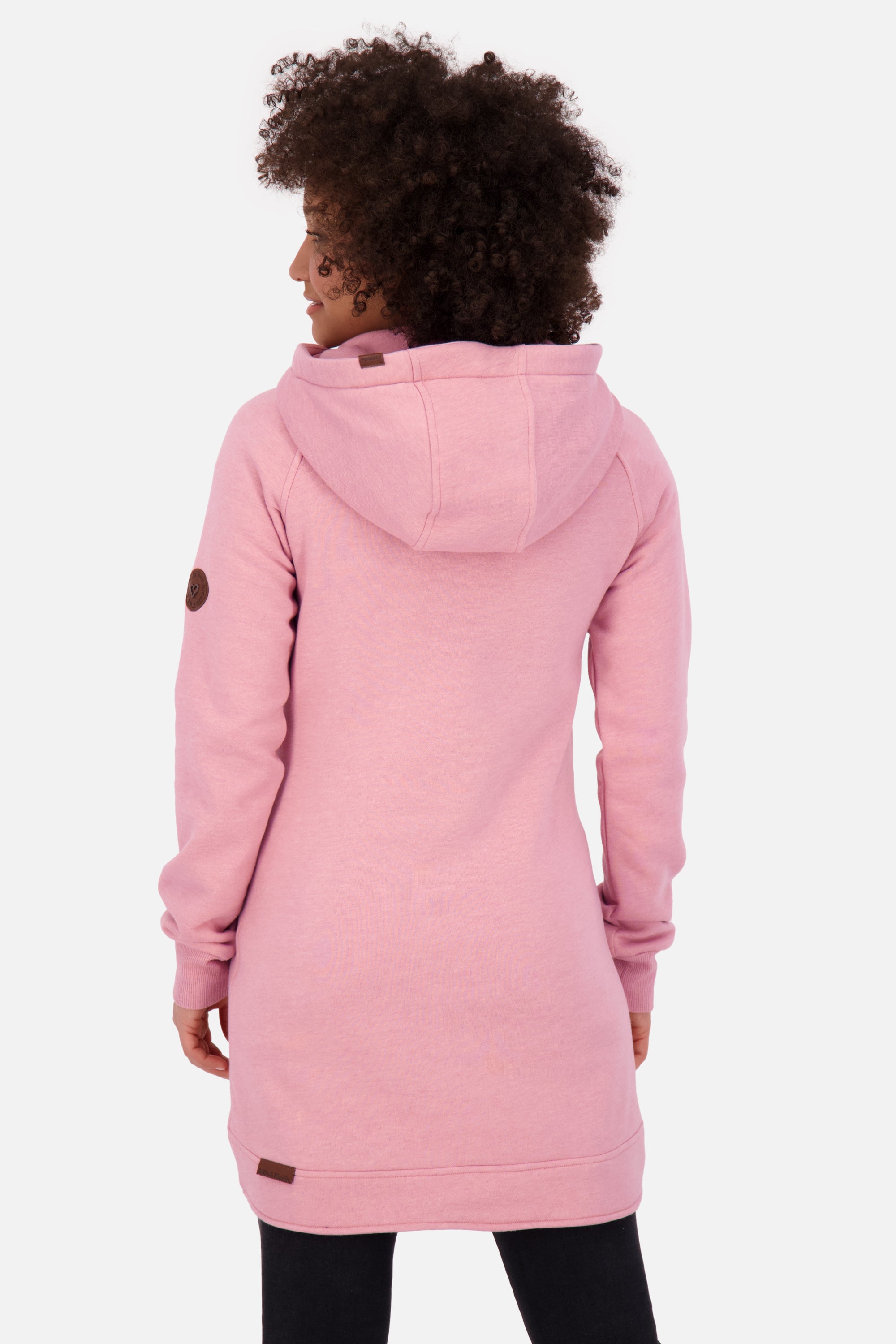 MaryAK lange Sweatjacke Damen Rosa