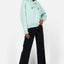 Cropped Hoodie JessyAK A Damen Blau