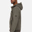 Herrensweatjacke TrasherAK Z mit Streifen Braun