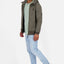 Herrensweatjacke TrasherAK Z mit Streifen Braun