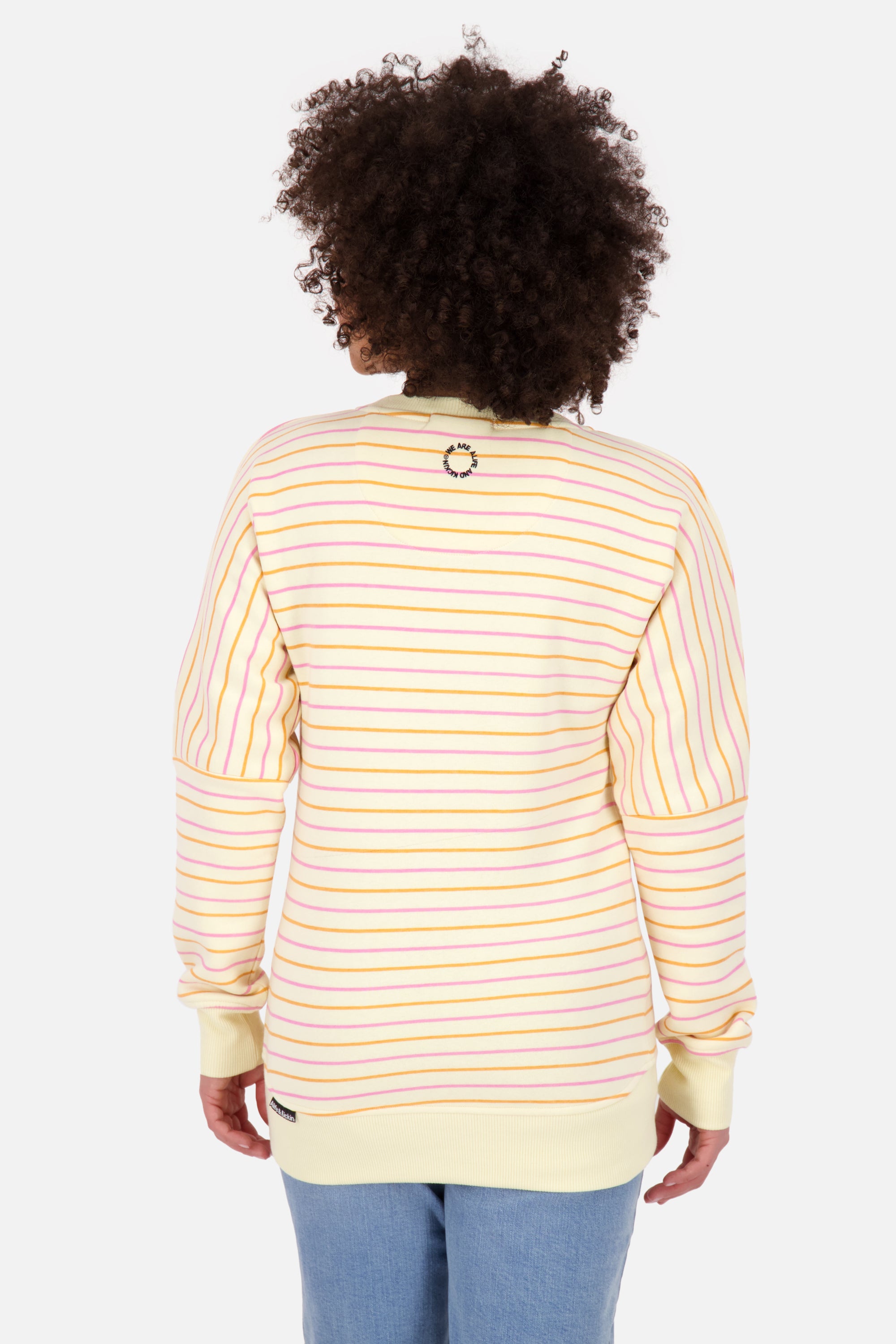 DarlaAK Z Sweatshirt Damen mit Streifen Gelb