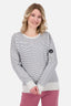 DarlaAK Z Sweatshirt Damen mit Streifen Grau