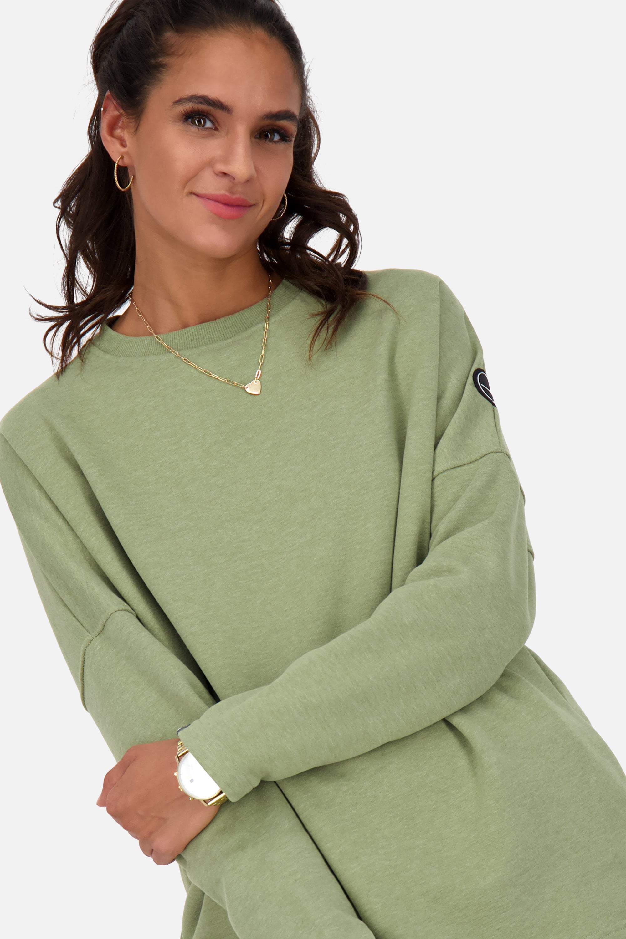 Crewneck Pullover Damen DeniseAK A Grün