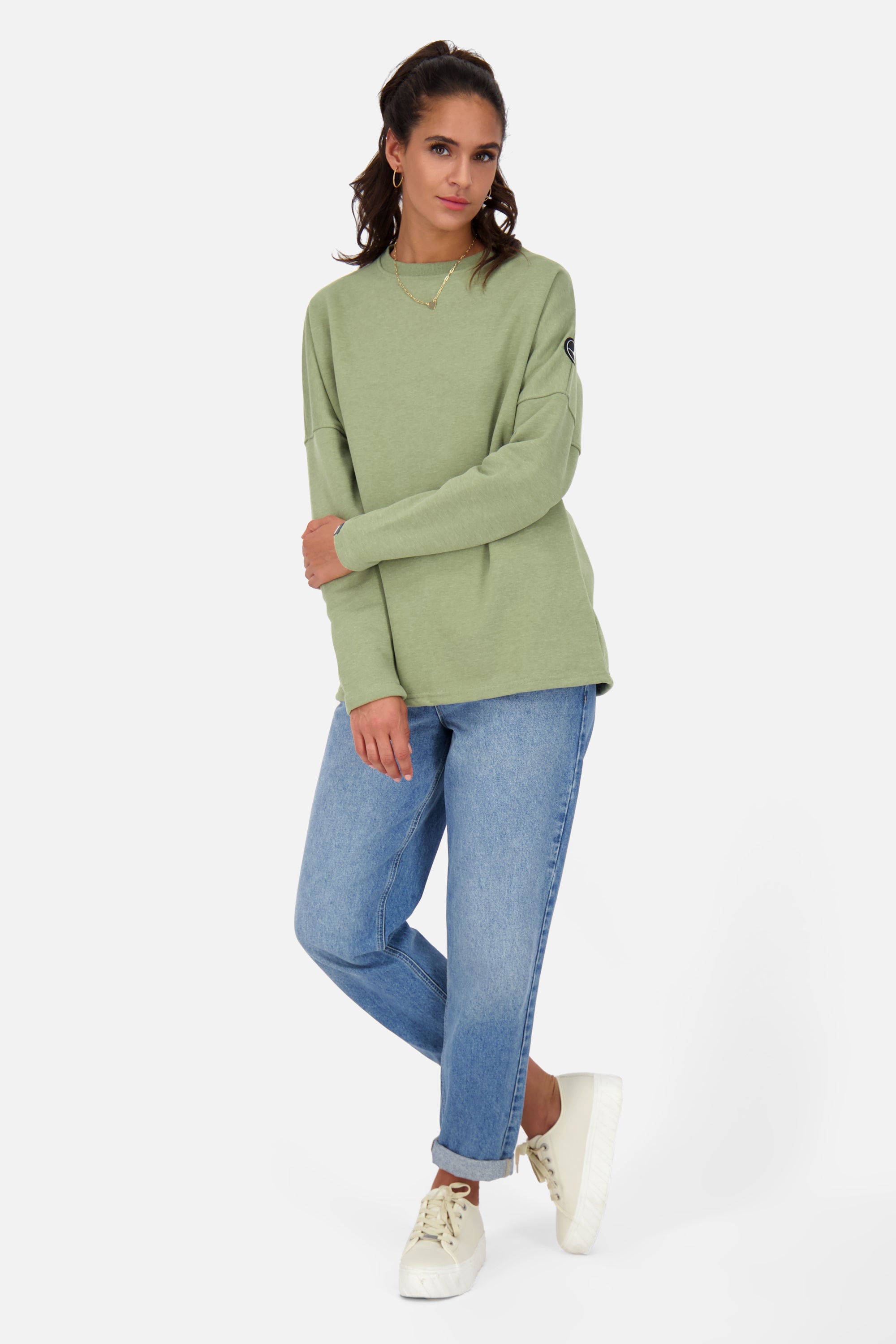 Crewneck Pullover Damen DeniseAK A Grün