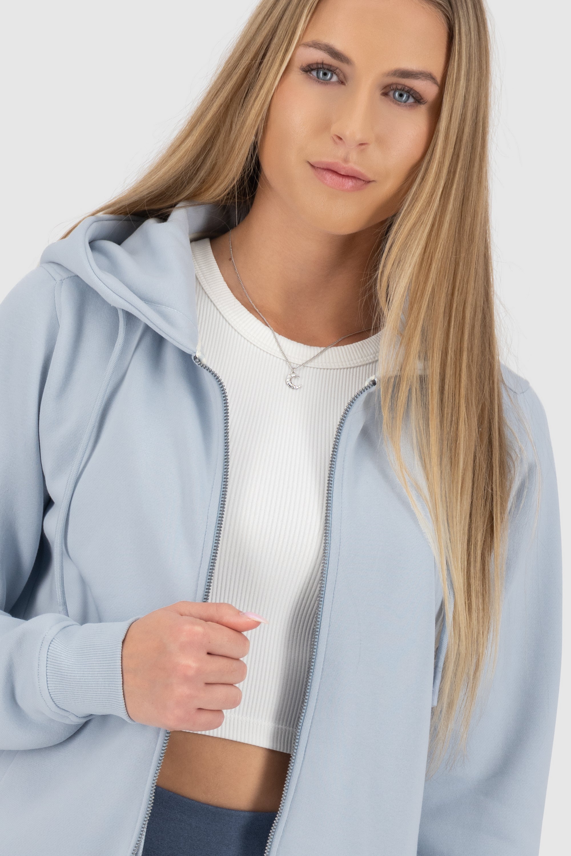 FredaAK A Hooded Sweat Jacket Blau