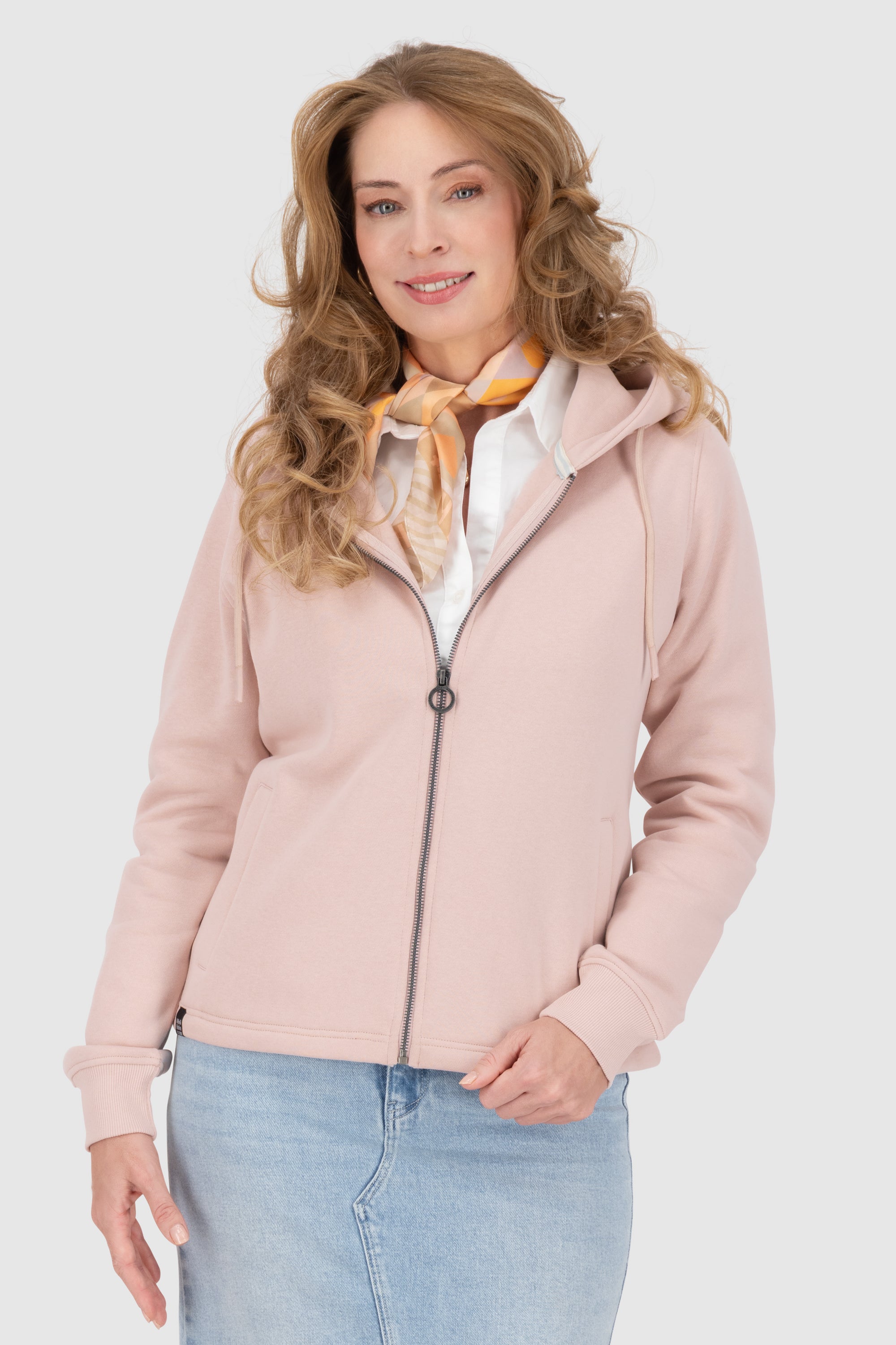 FredaAK A Hooded Sweat Jacket Rosa
