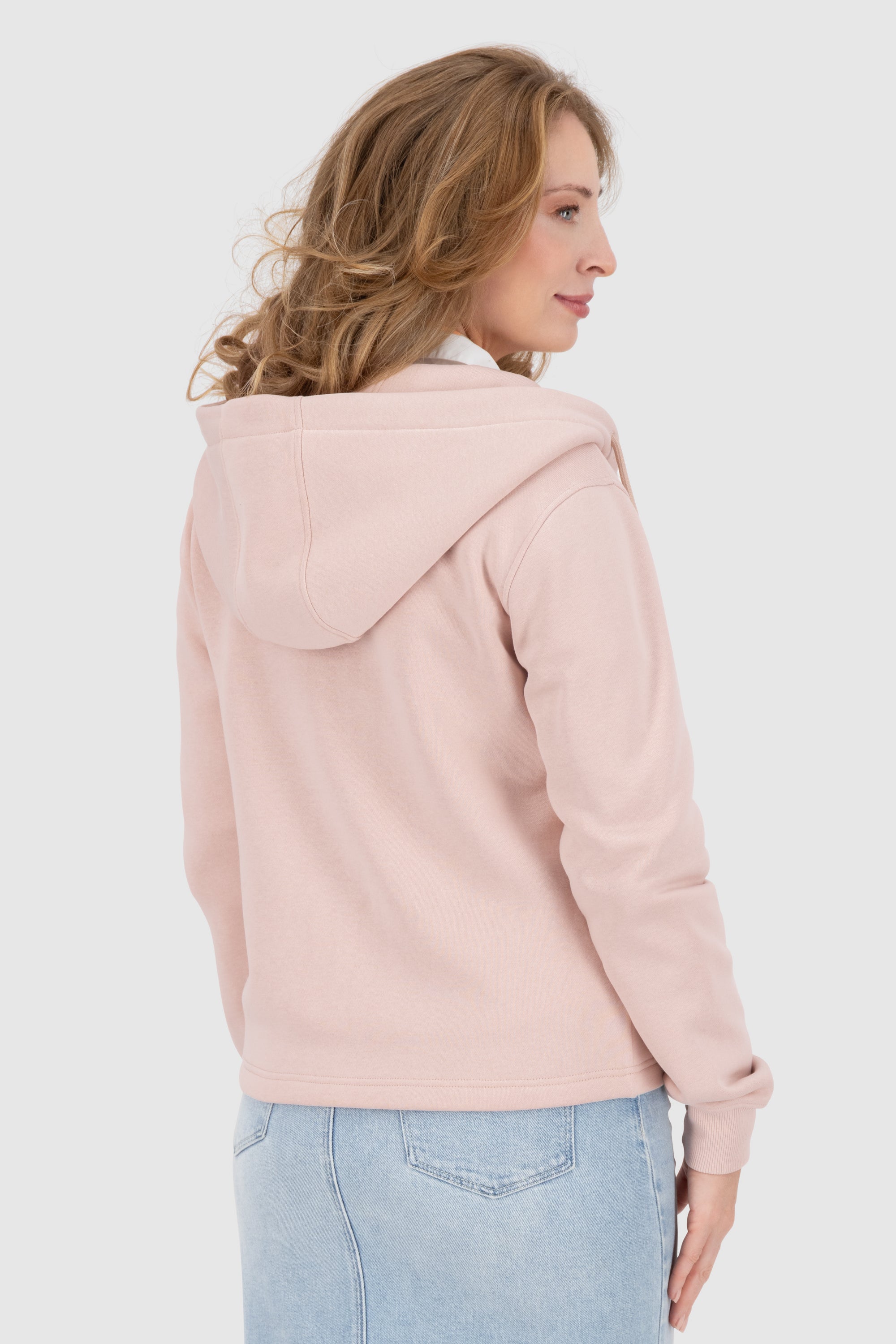 FredaAK A Hooded Sweat Jacket Rosa