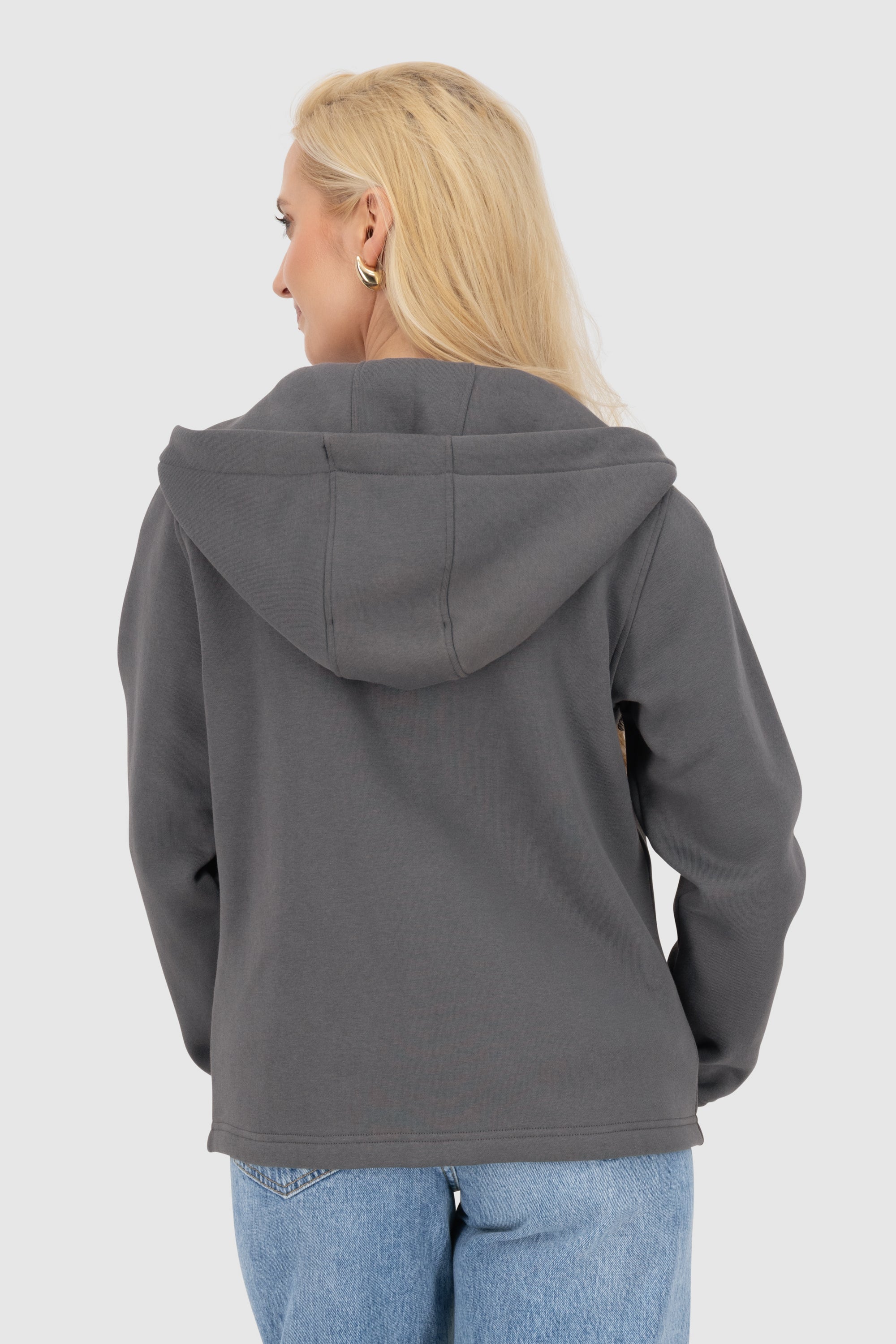 FredaAK A Hooded Sweat Jacket Grau