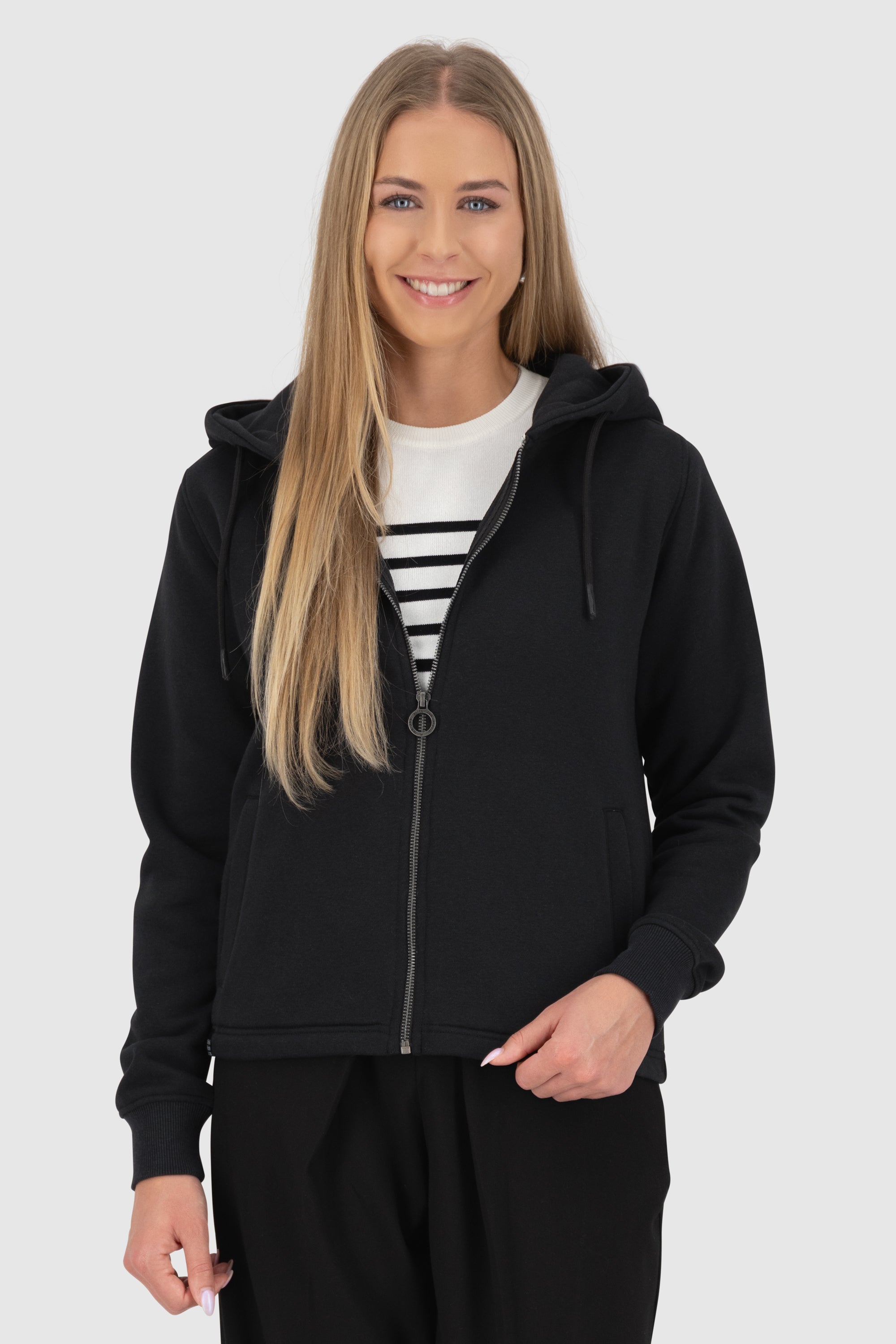 FredaAK A Hooded Sweat Jacket Schwarz