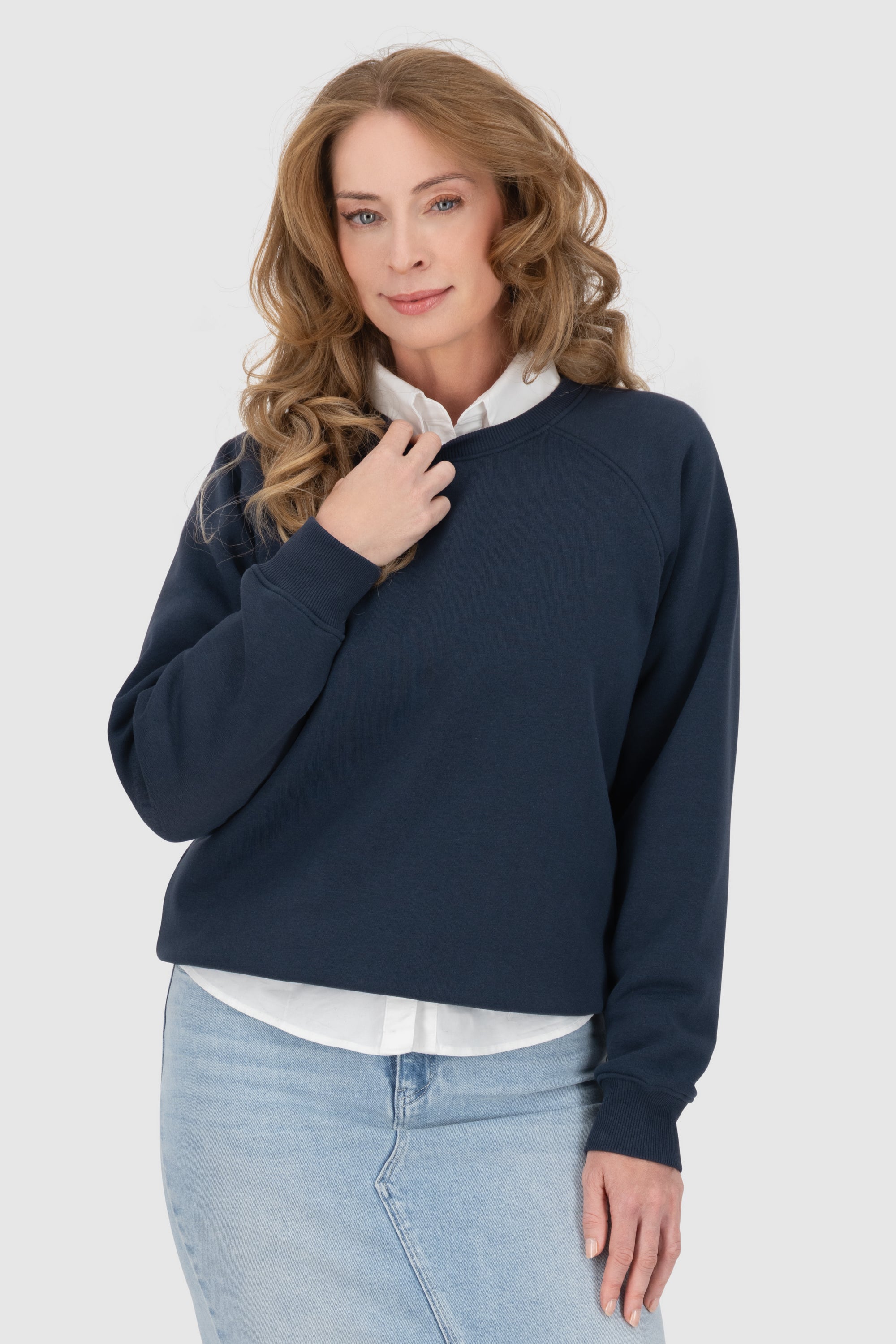 TeodoraAK A Oversize Sweatshirt Dunkelblau