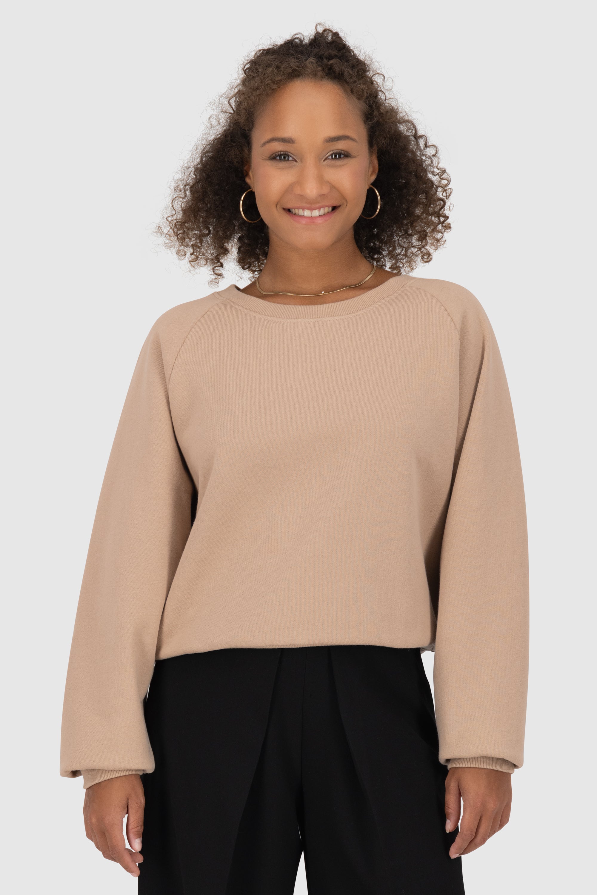 TeonaAK A Oversize Sweatshirt Beige