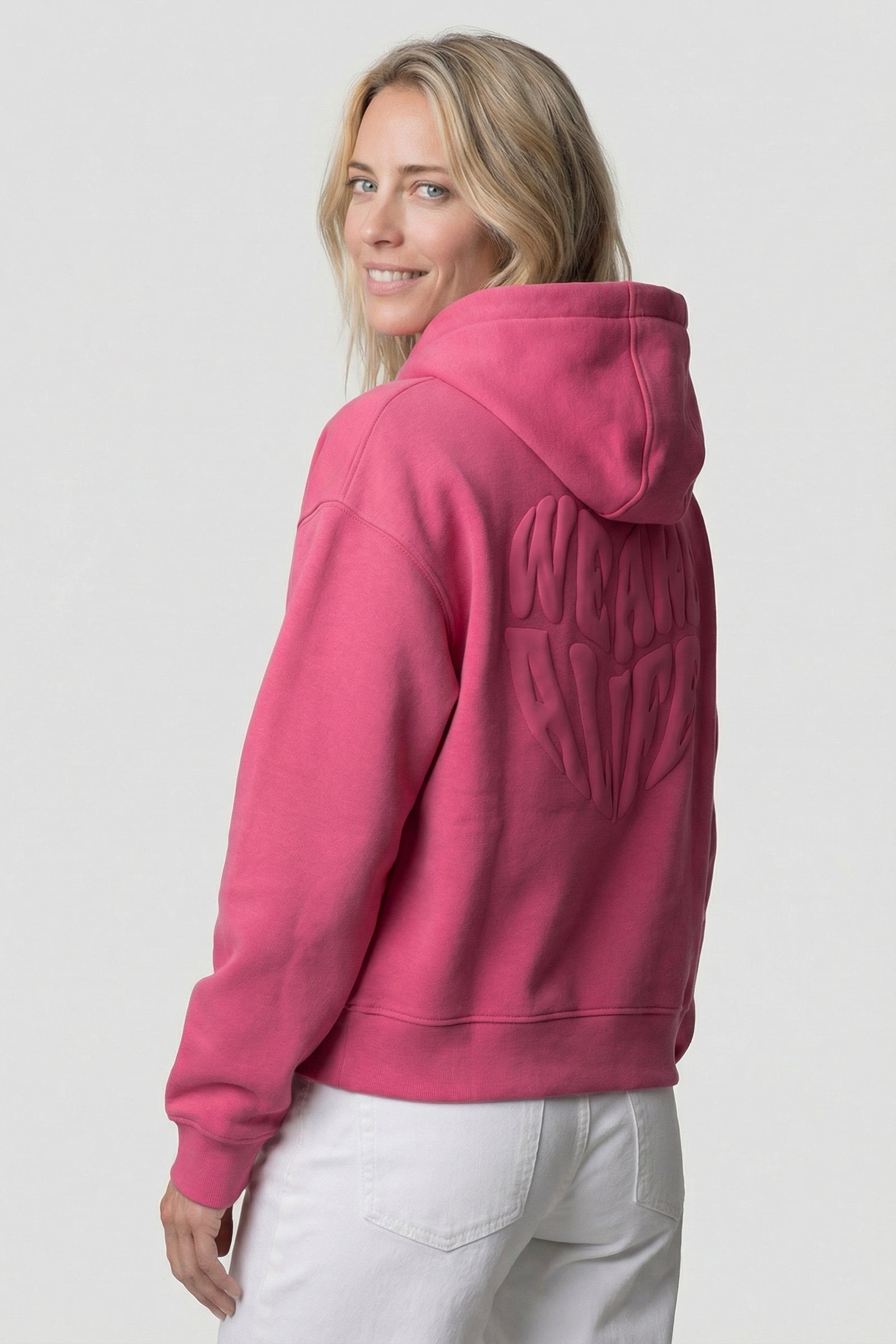 DanyaAK P Hoodie Heart Pink