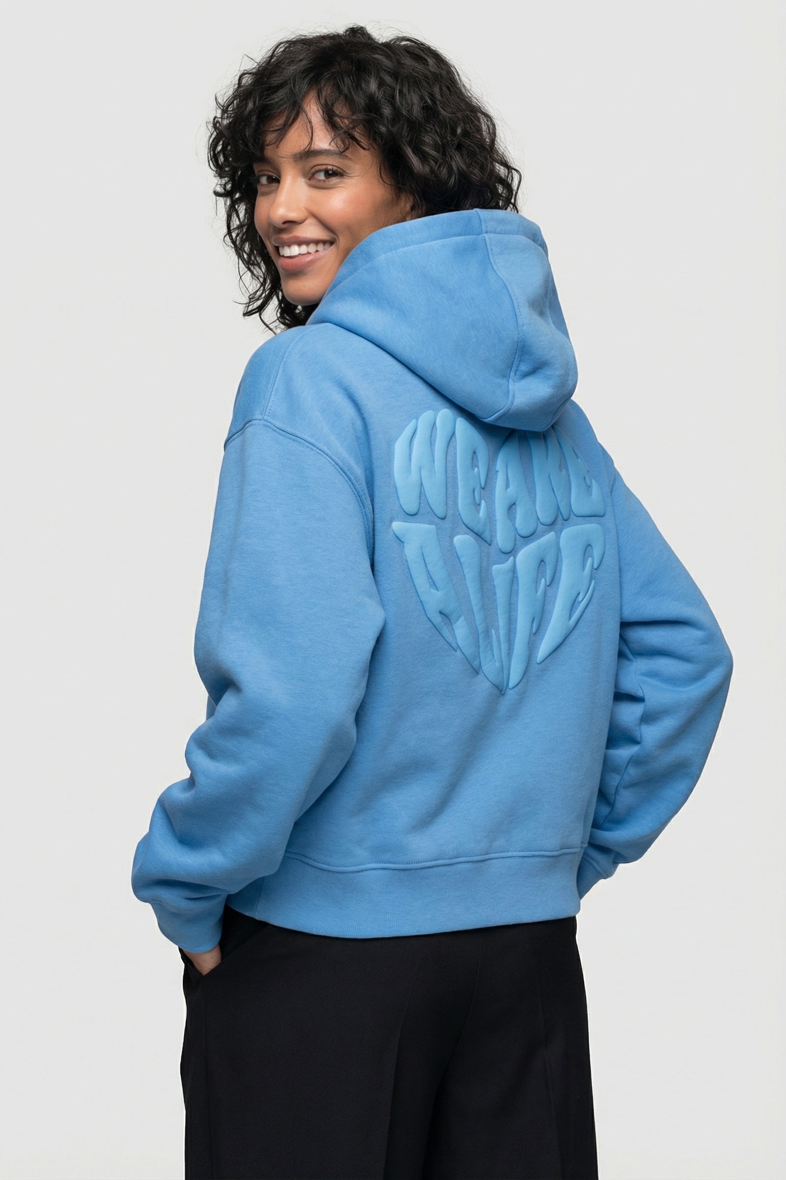 DanyaAK P Hoodie Heart Blau
