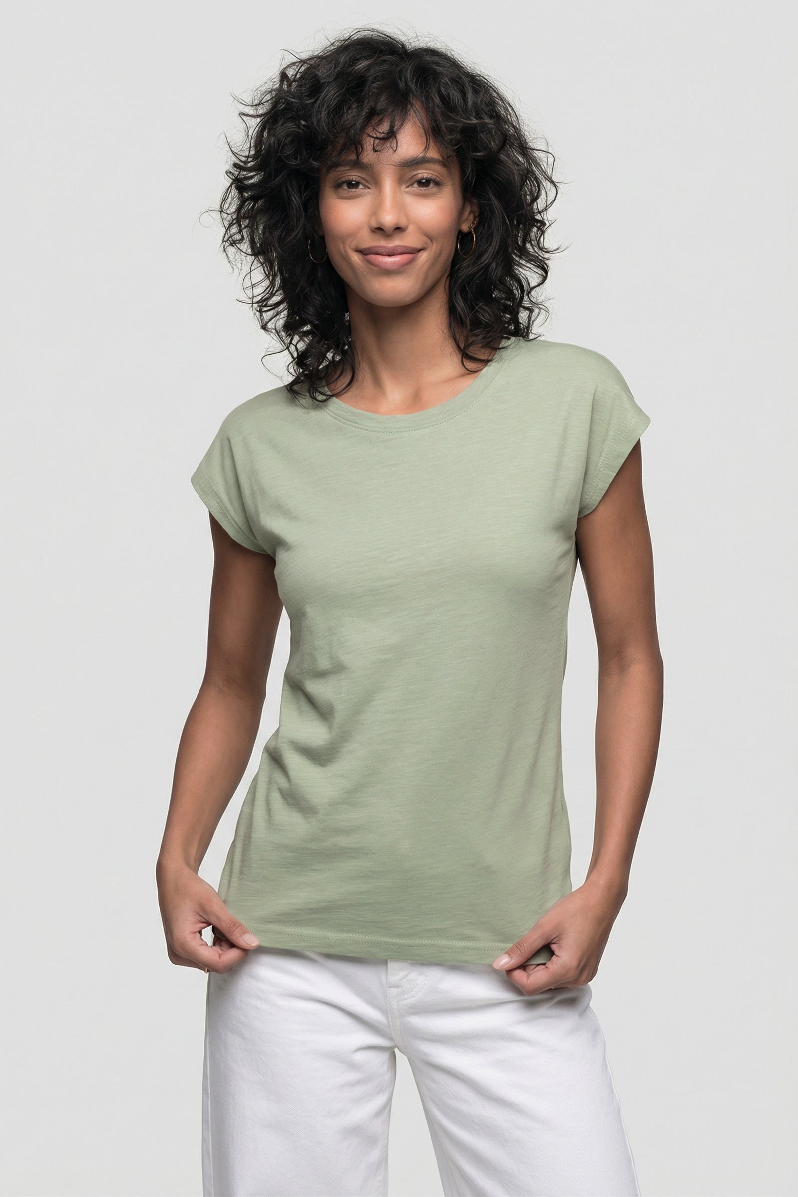 SigridAK P Shirt Alife Palm Tree Hellgrün