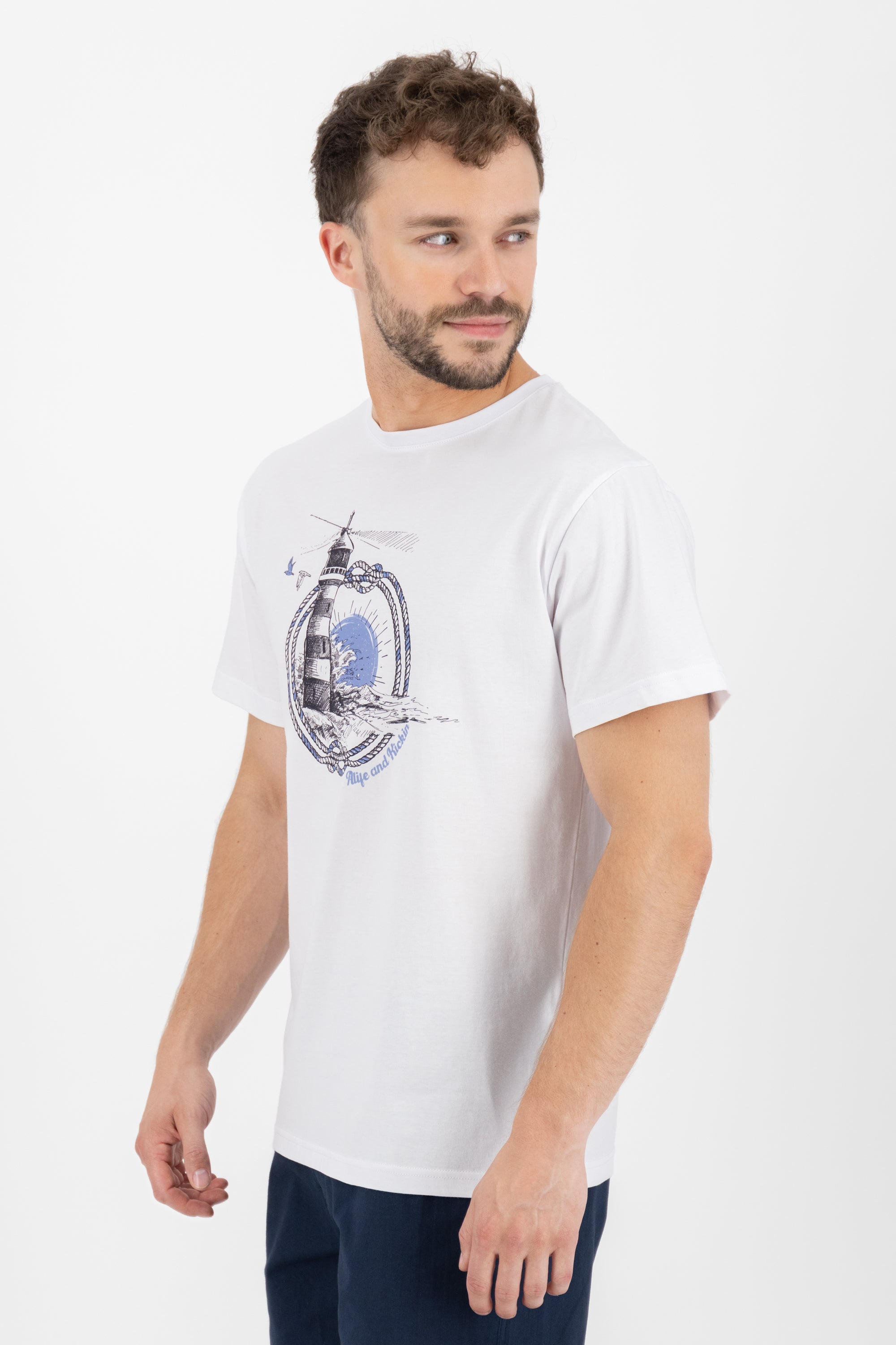 BrodyAK P Shirt lighthouse Weiß