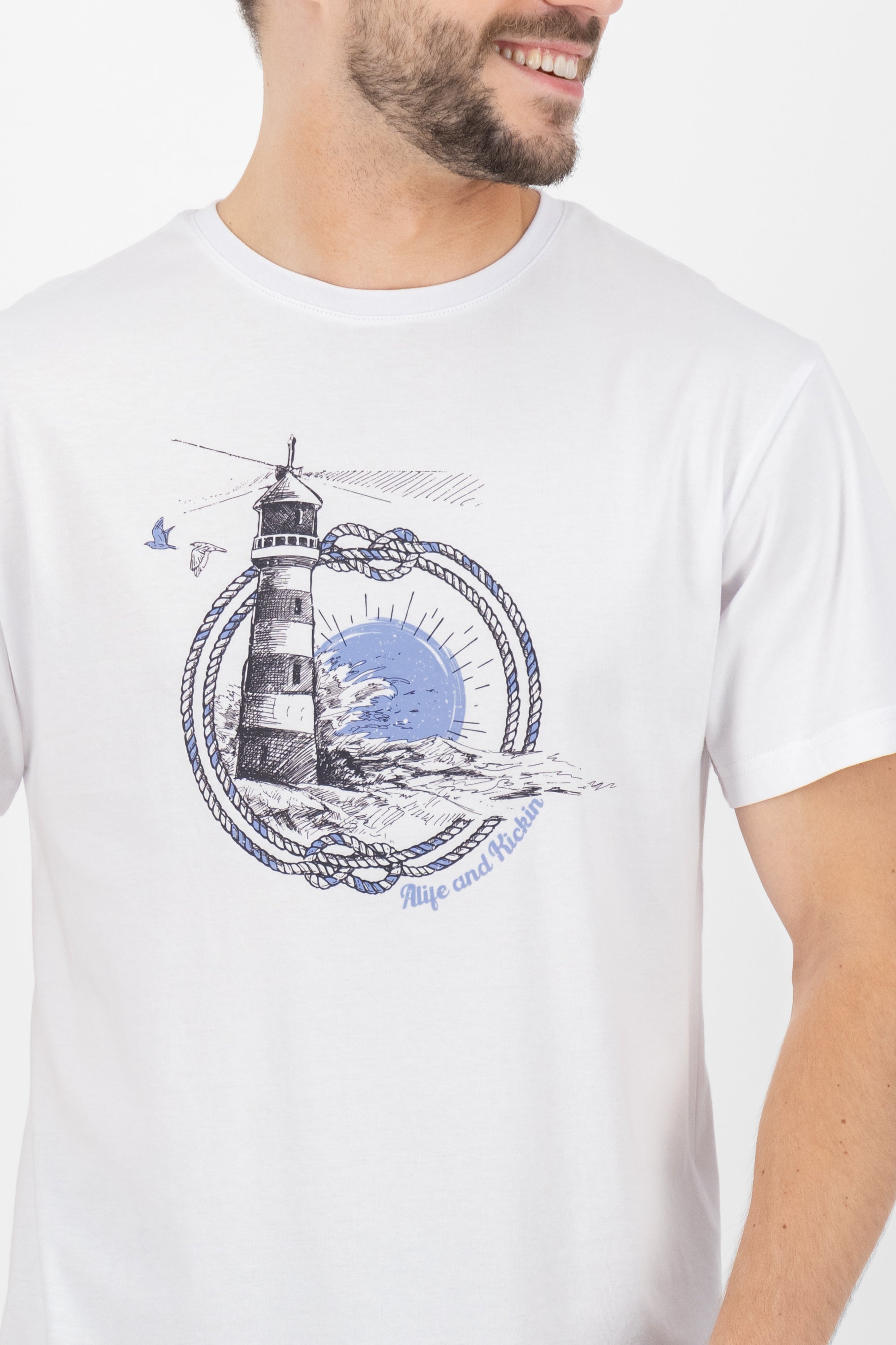 BrodyAK P Shirt lighthouse Weiß