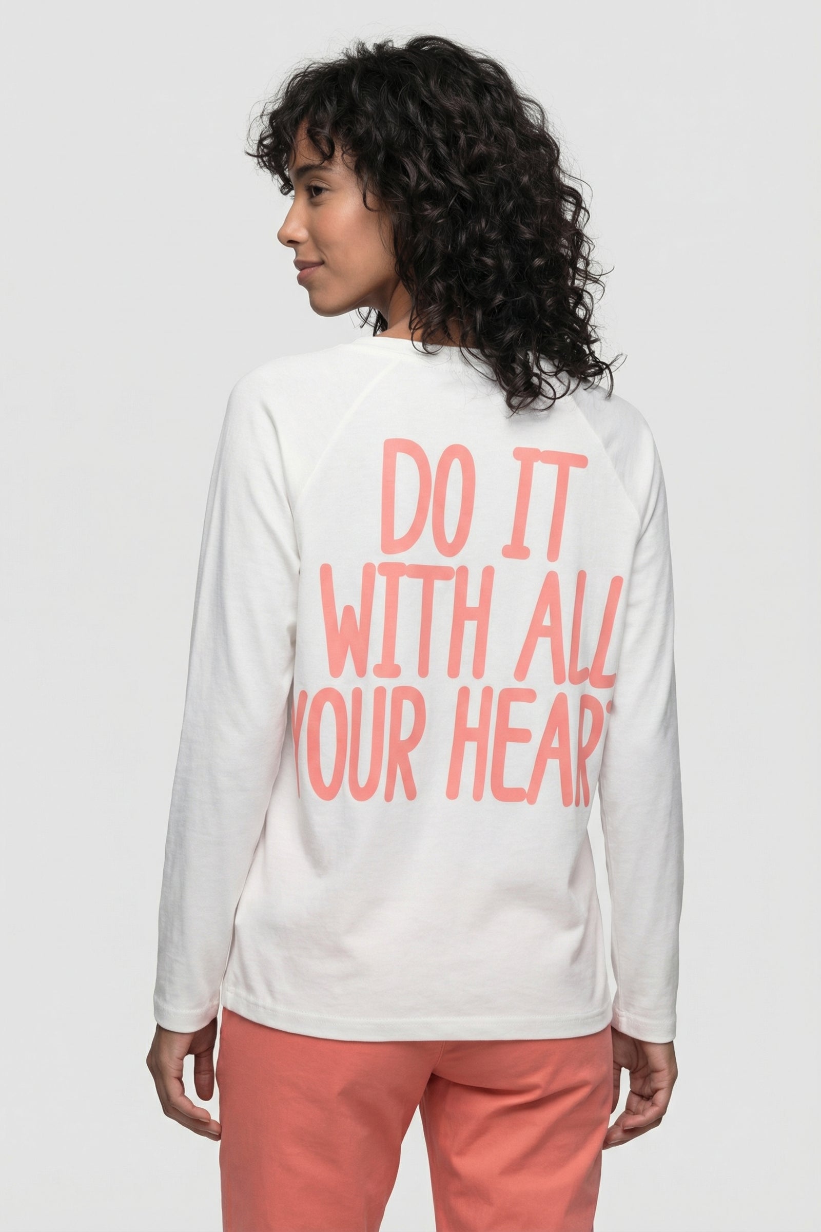 GaiaAK P Longsleeve With all your Heart Weiß