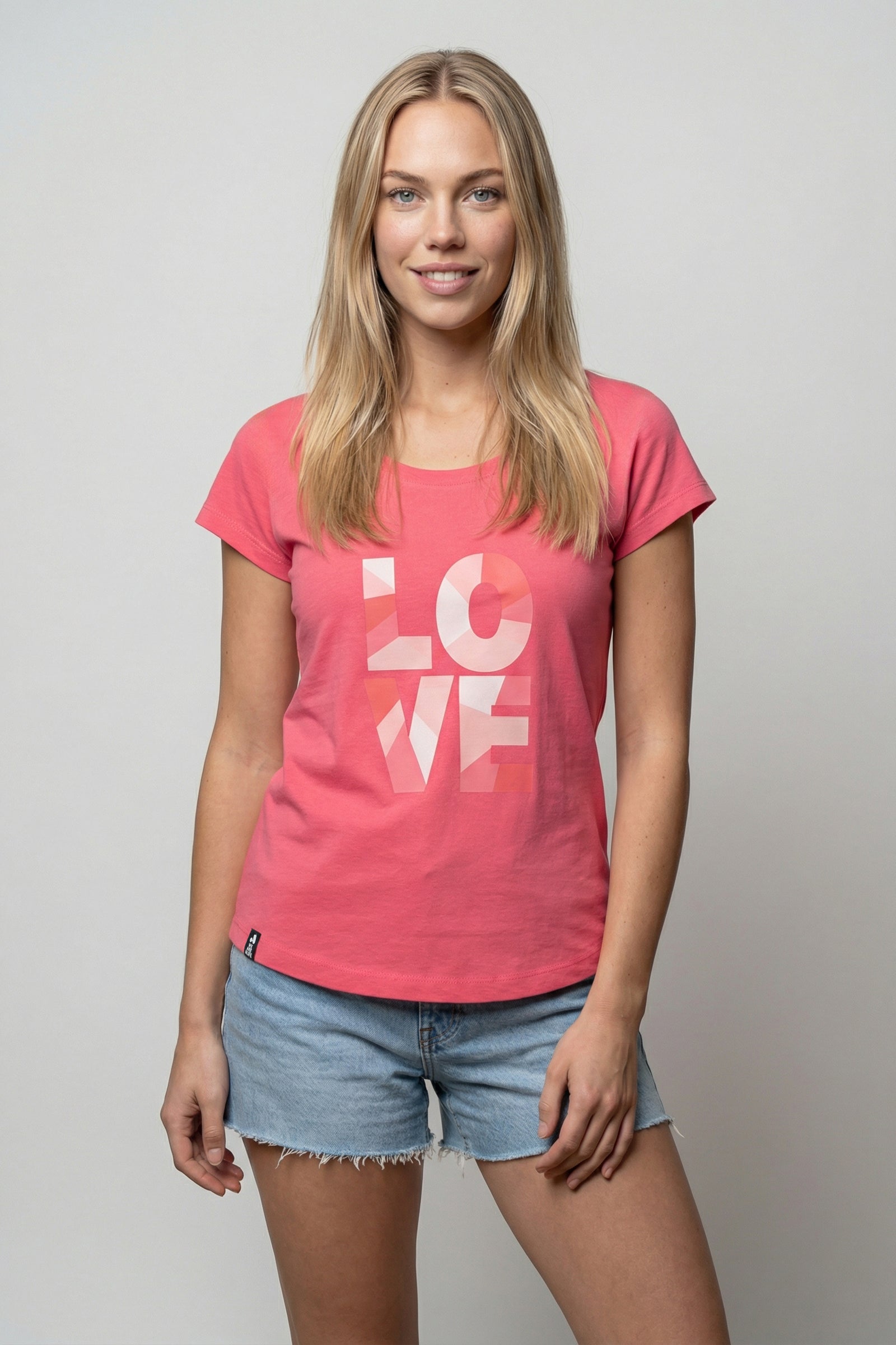 EiraAK P Shirt Love Mosaik kamelie