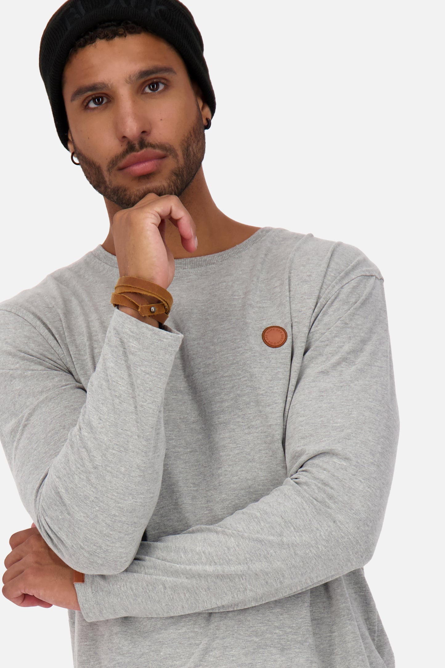 Longsleeve Herren AlexAK A Grau
