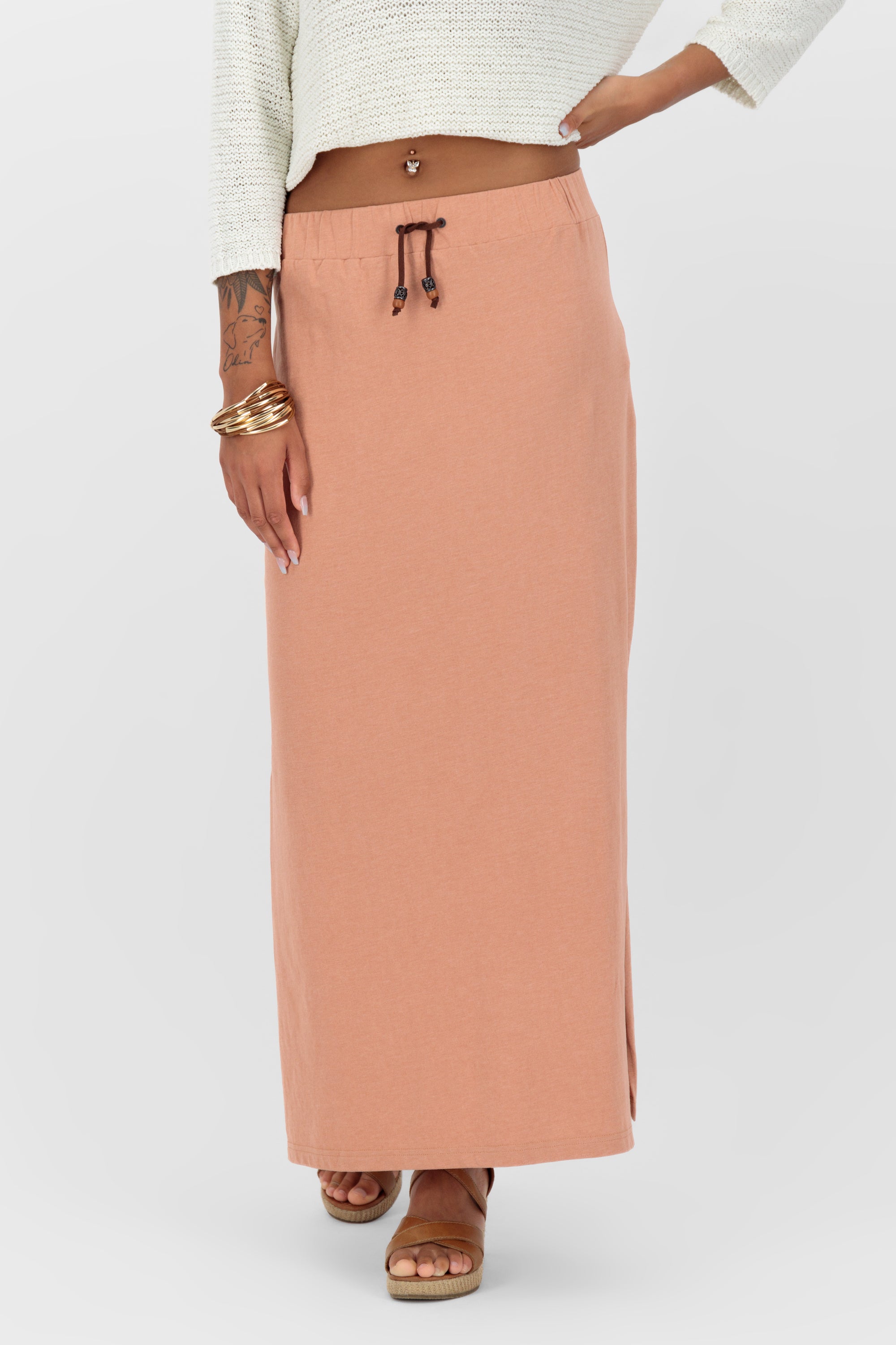 LinaAK A Long Skirt  Rosa