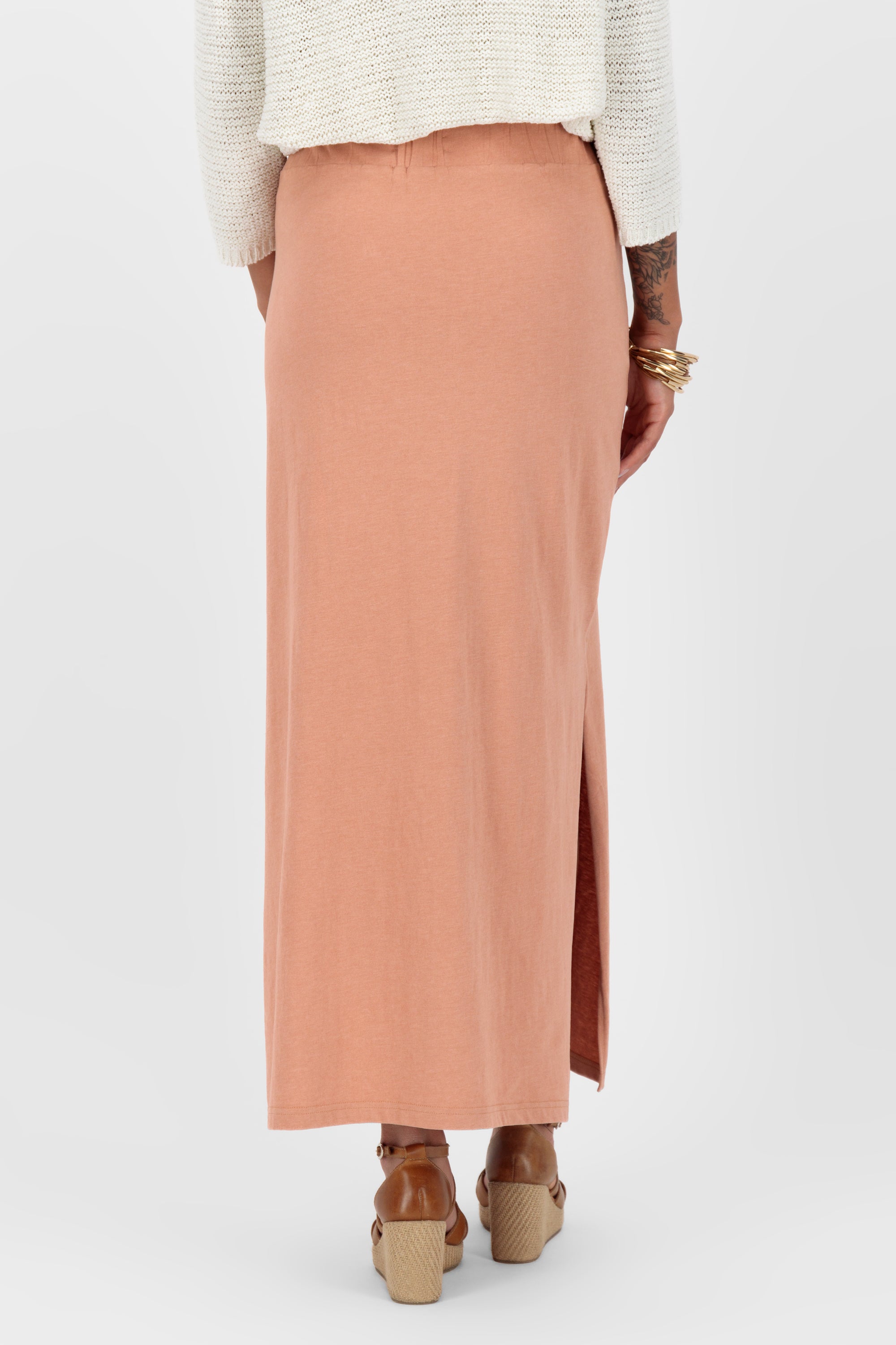 LinaAK A Long Skirt  Rosa