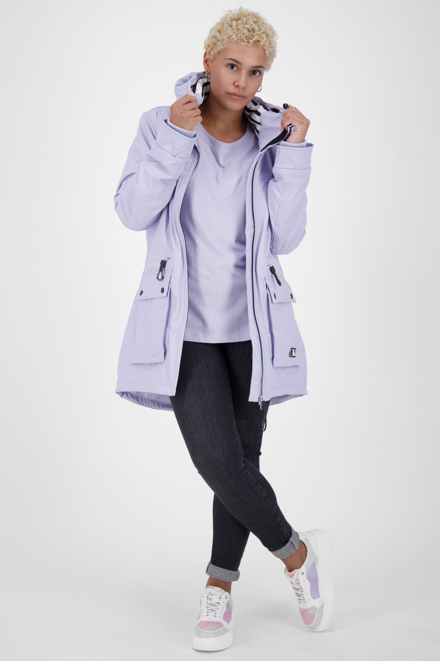 Regenmantel AudreyAK A - warm & modisch in bunten Farben Violett