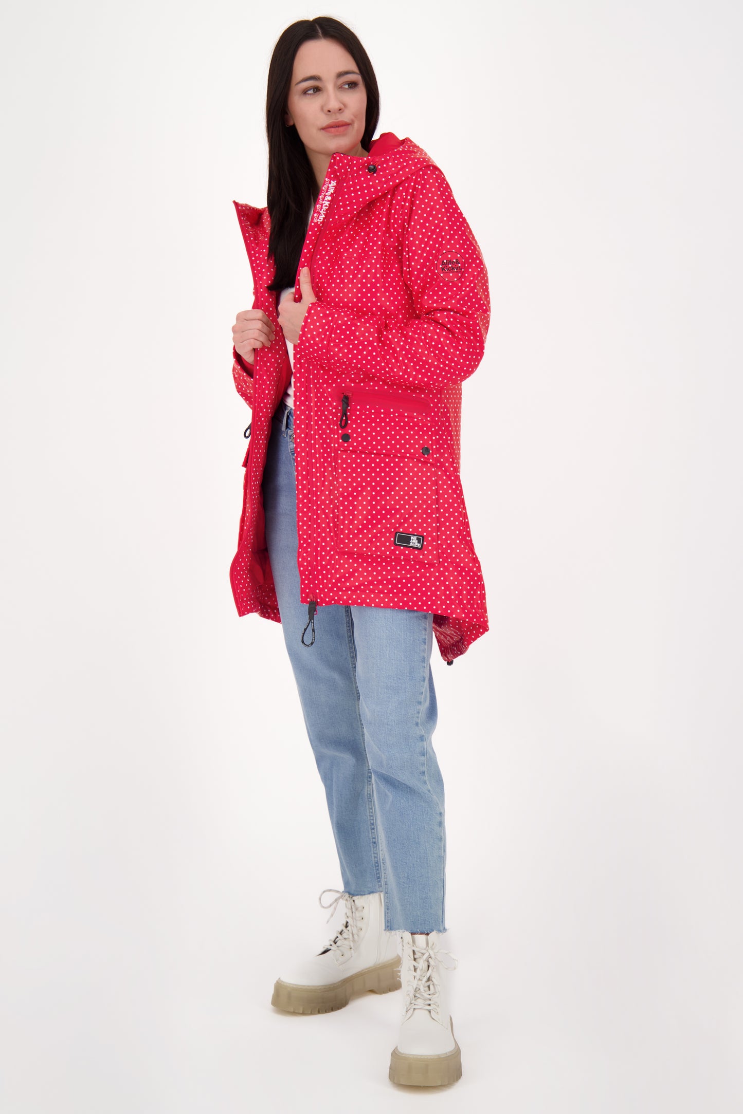 Damen Regenjacke AudreyAK B - Warm und wetterfest Rot