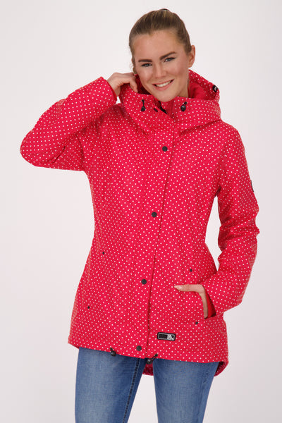 Regenjacke ElmaAK B für Damen - perfekter Schutz bei jedem Wetter Rot