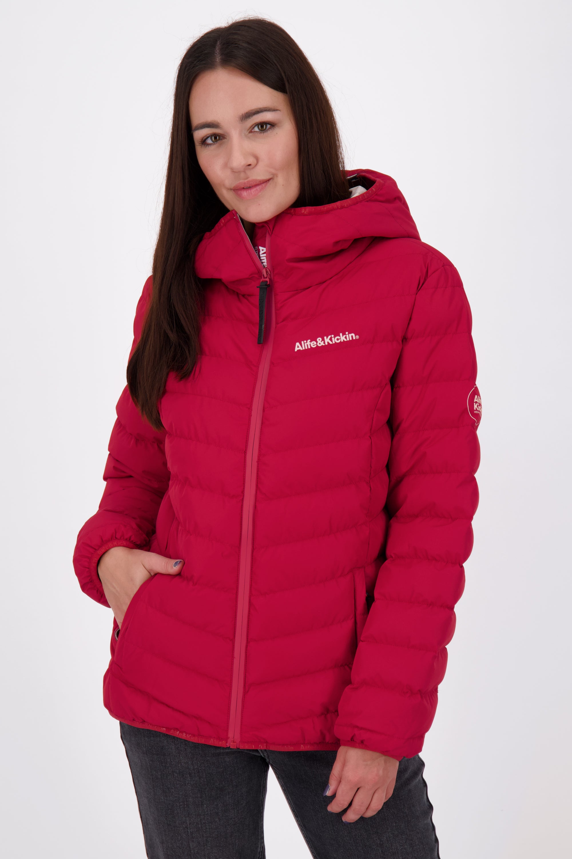 Damenjacke RabeaAK A von Alife and Kickin - warm, stylisch & funktional Dunkelrot