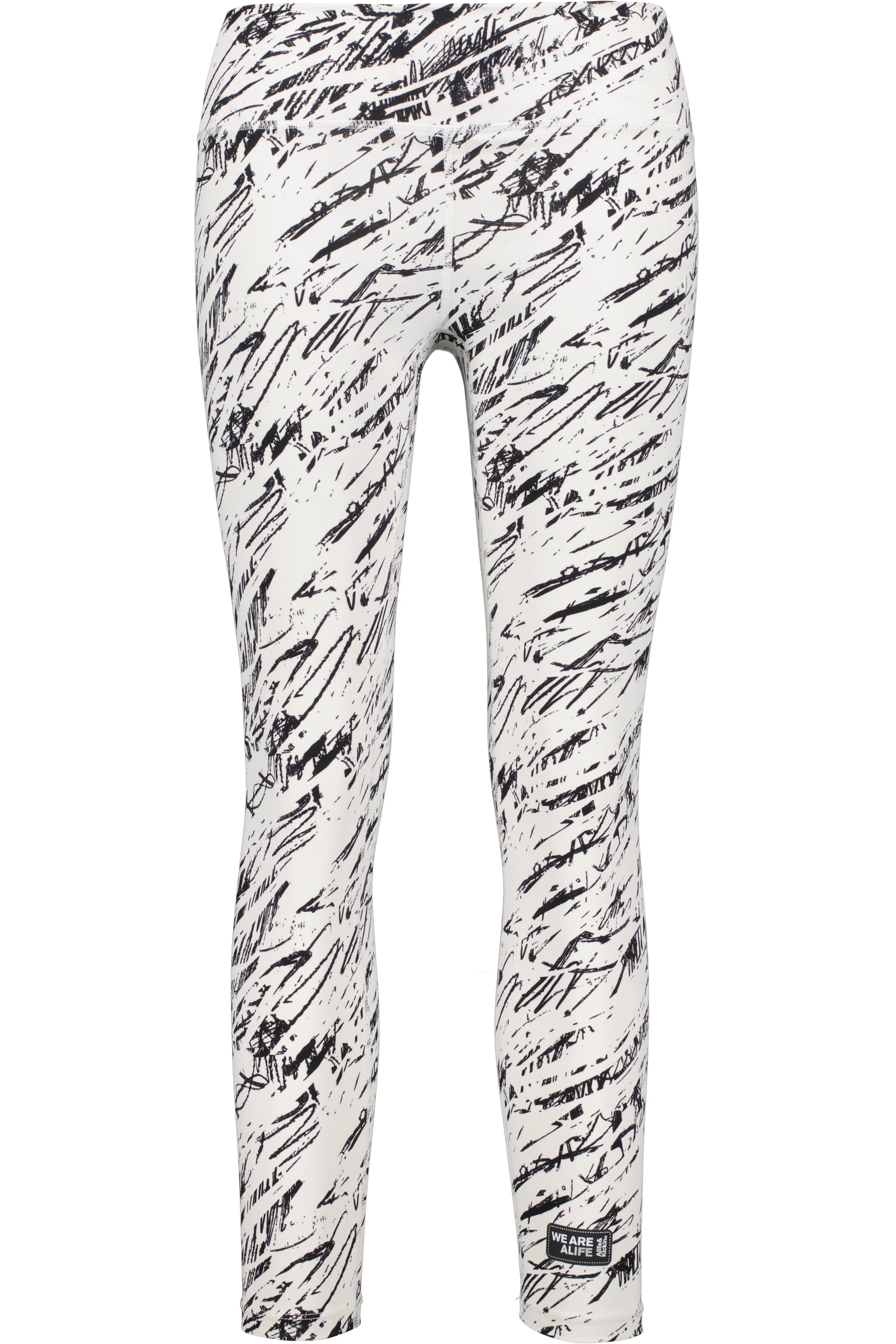 Alloverprint und sportliche Details: Die AriaAK Leggings für aktive Frauen Weiß