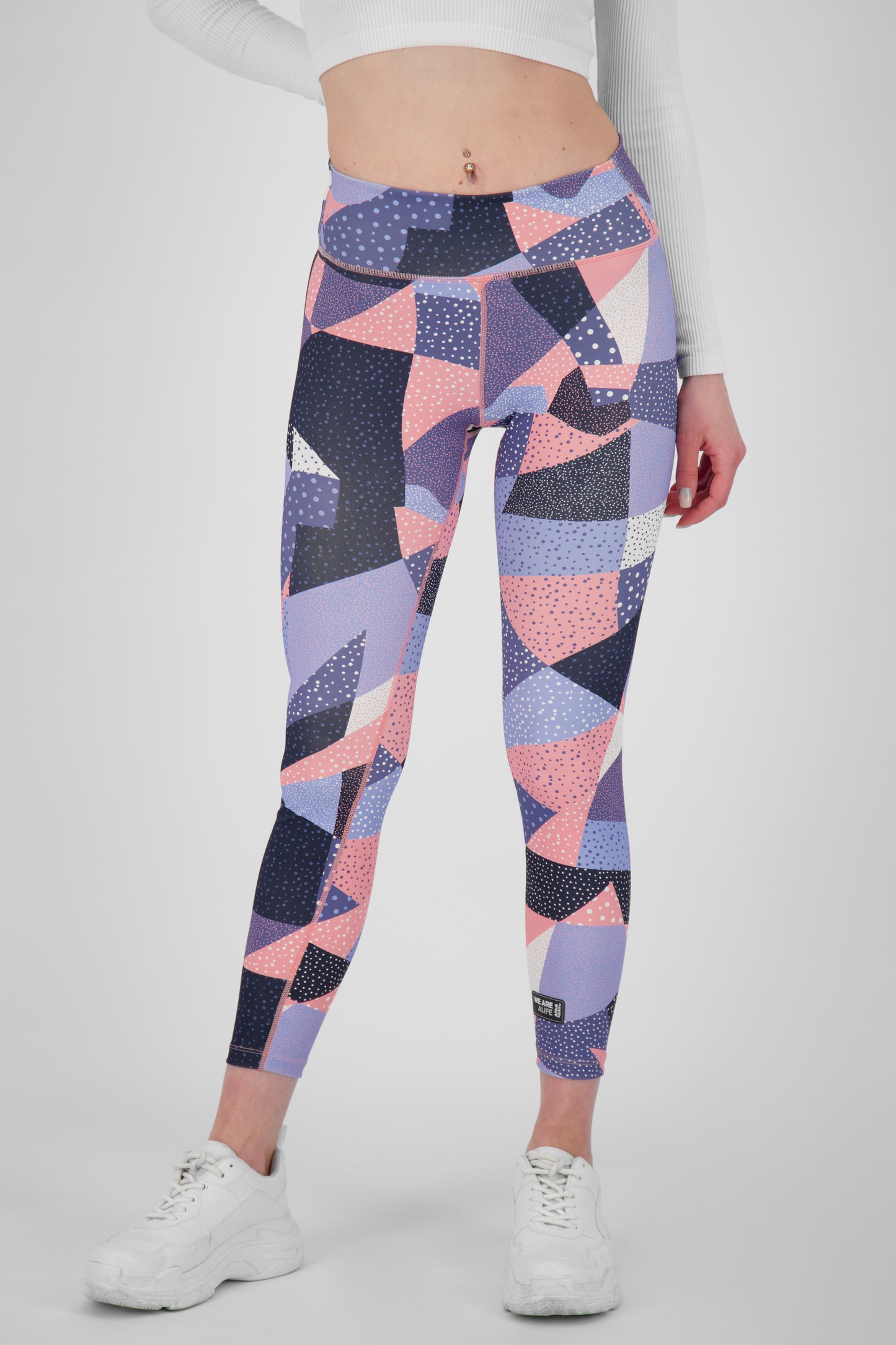 Alloverprint und sportliche Details: Die AriaAK Leggings für aktive Frauen Orange