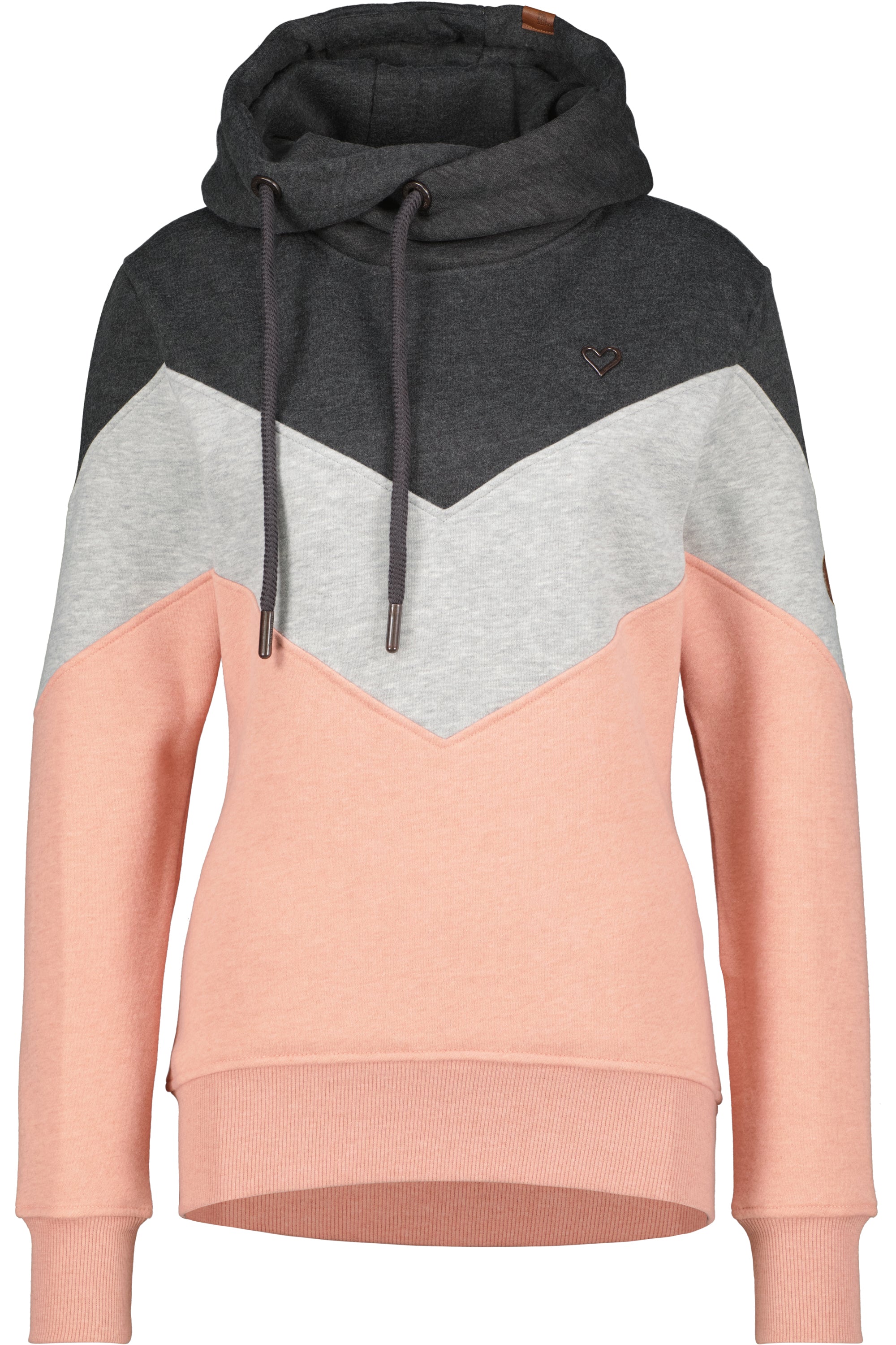 StellaAK A Hoodie Damen mit Colorblock Rosa