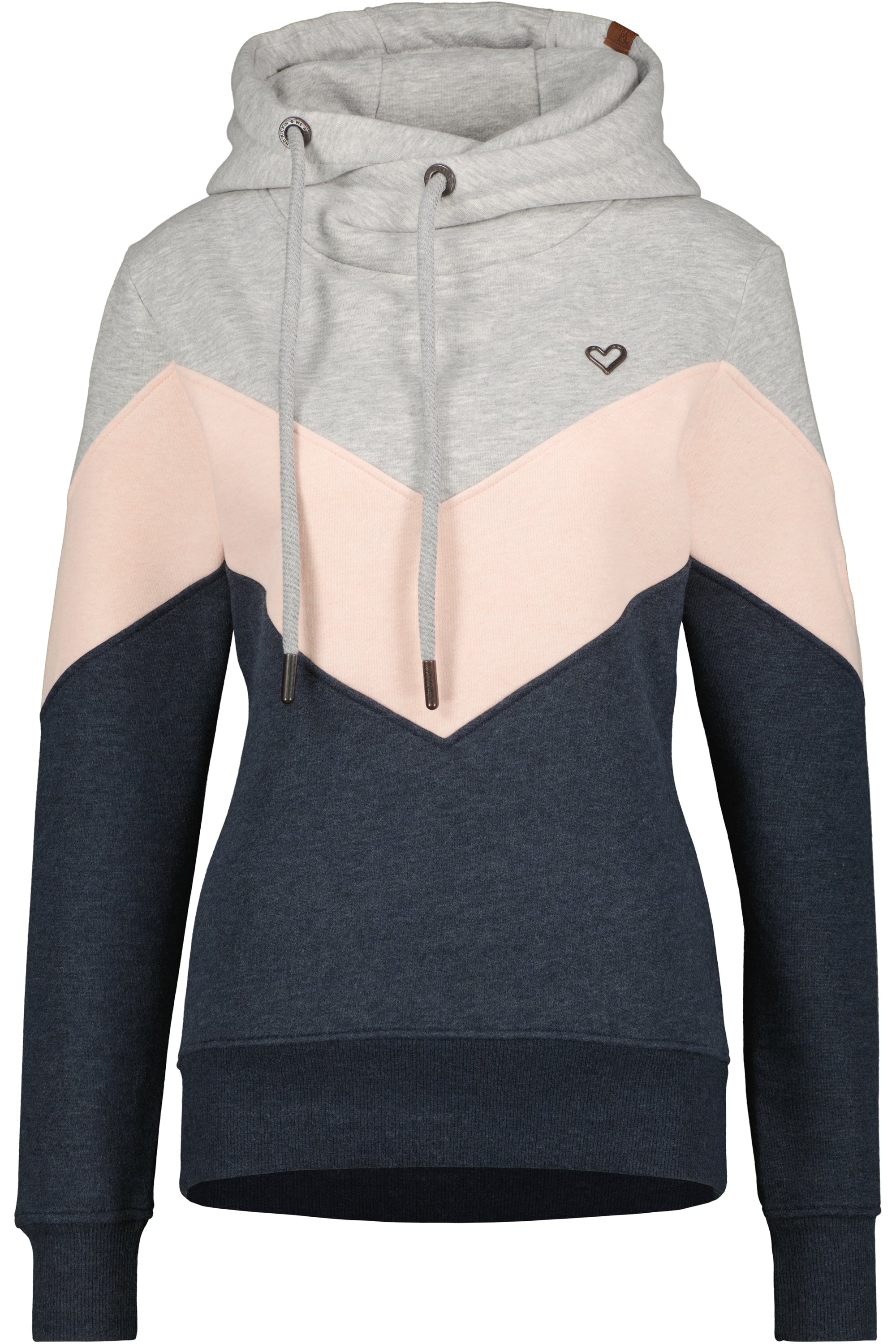 StellaAK A Hoodie Damen mit Colorblock Dunkelblau