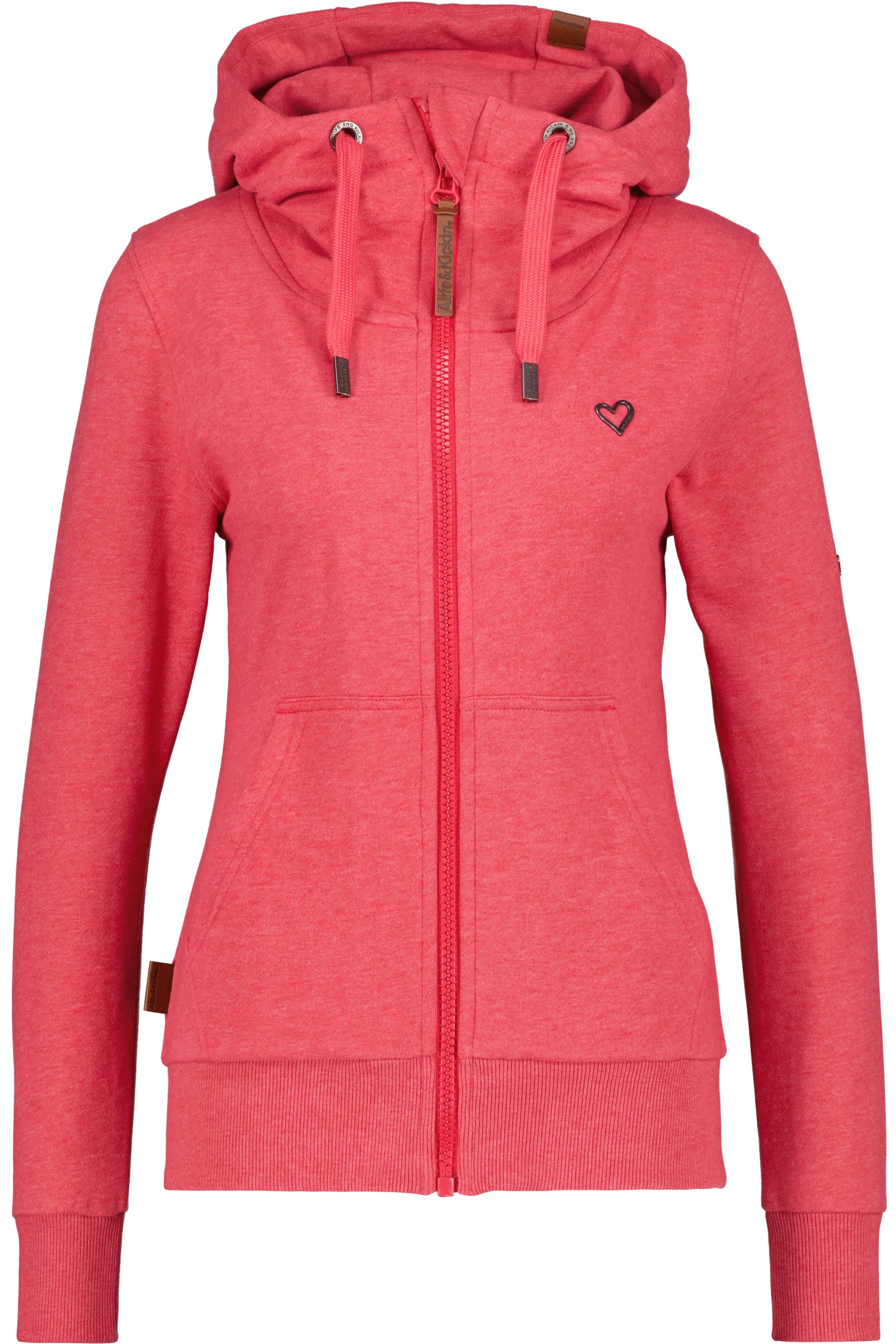 YasminAK A Hooded Sweat Jacket Rot