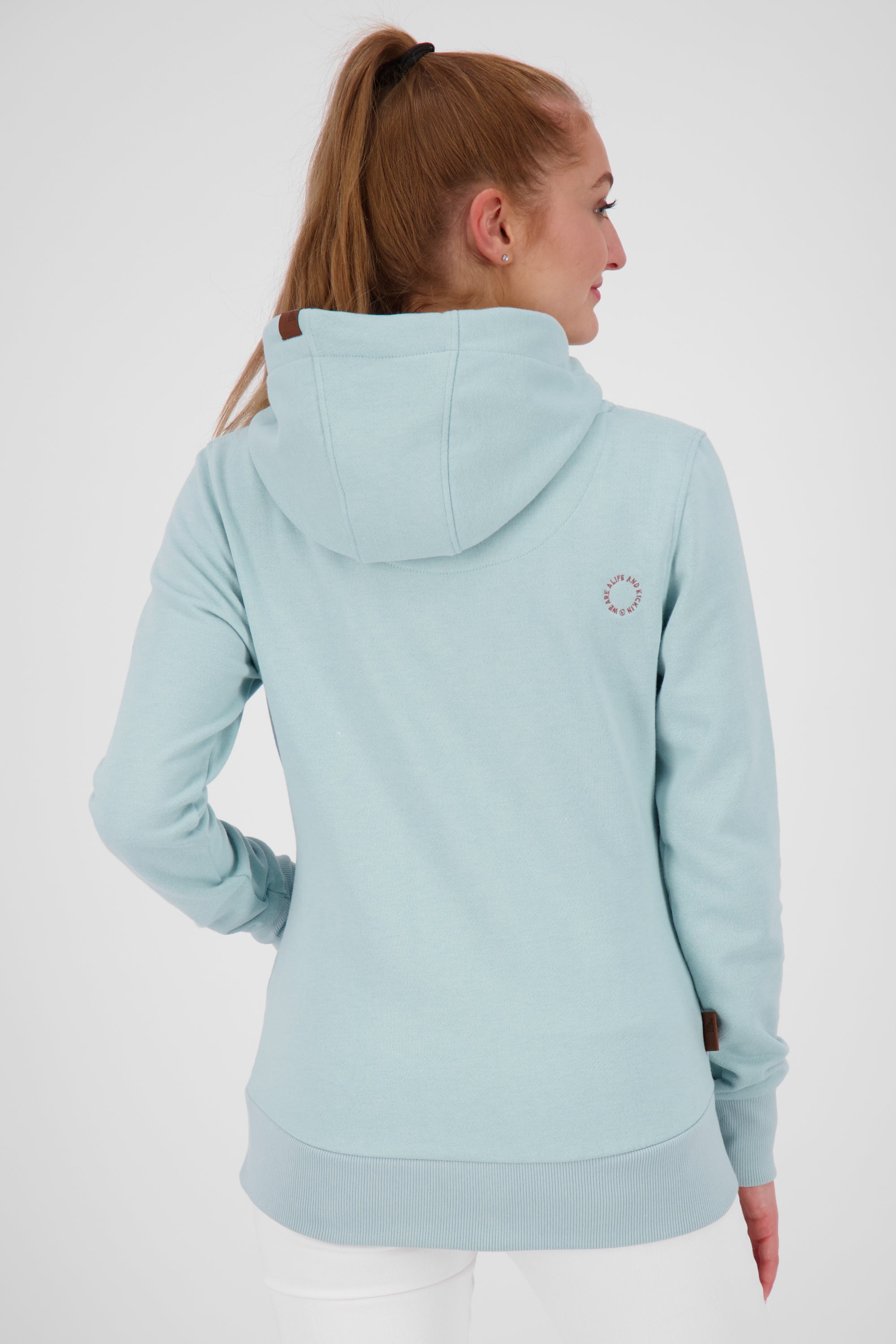 YasminAK A Hooded Sweat Jacket Hellblau