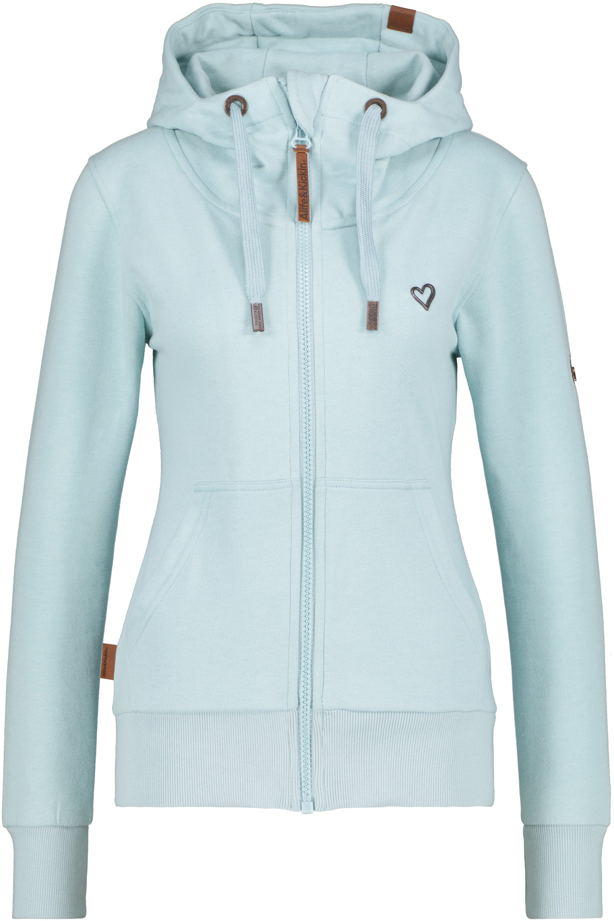 YasminAK A Hooded Sweat Jacket Hellblau